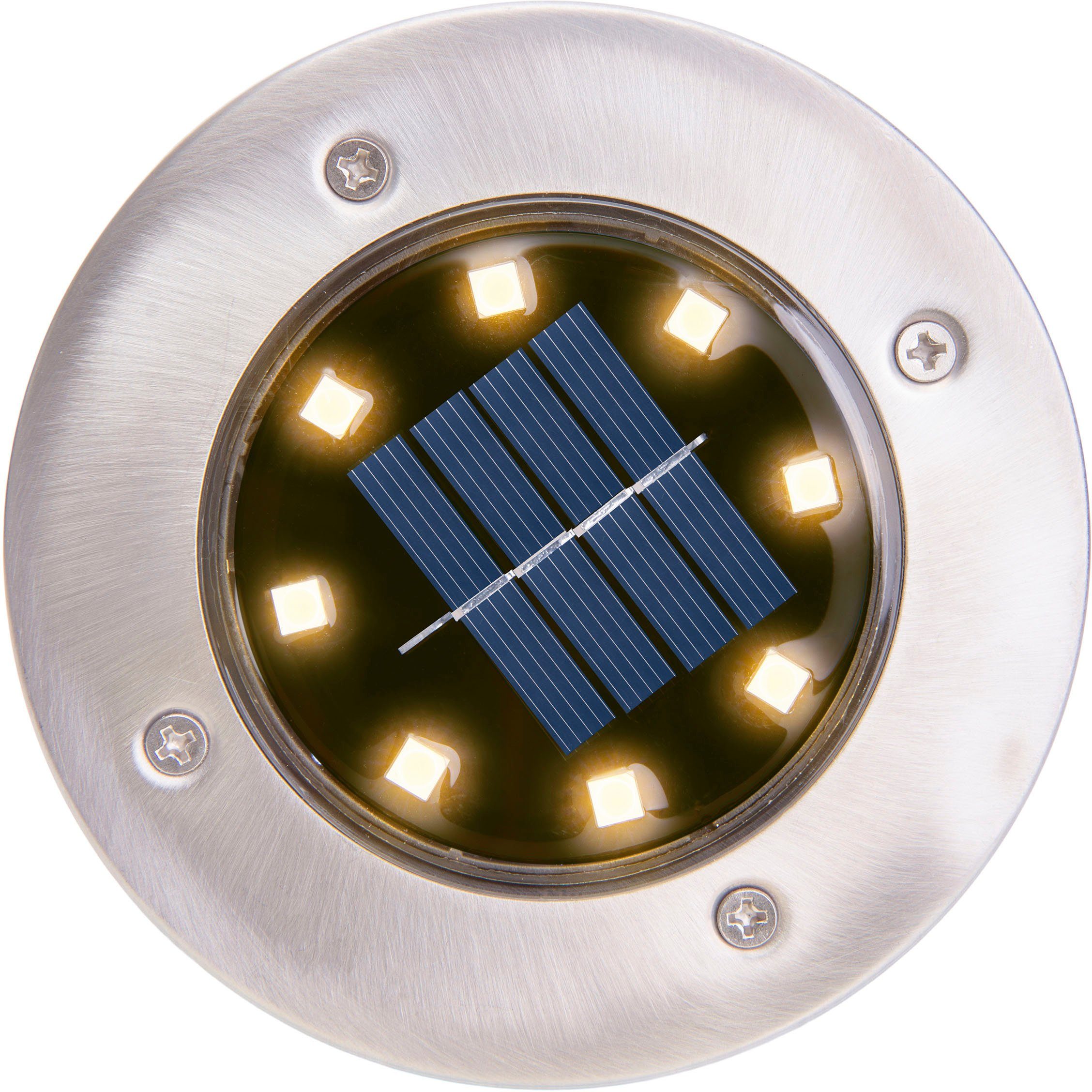 näve Led-tuinlamp Kian set van 3 led solar-plank-grondpen,elk incl. 8 leds, 4lm totaal 0,6w (3 stuks)