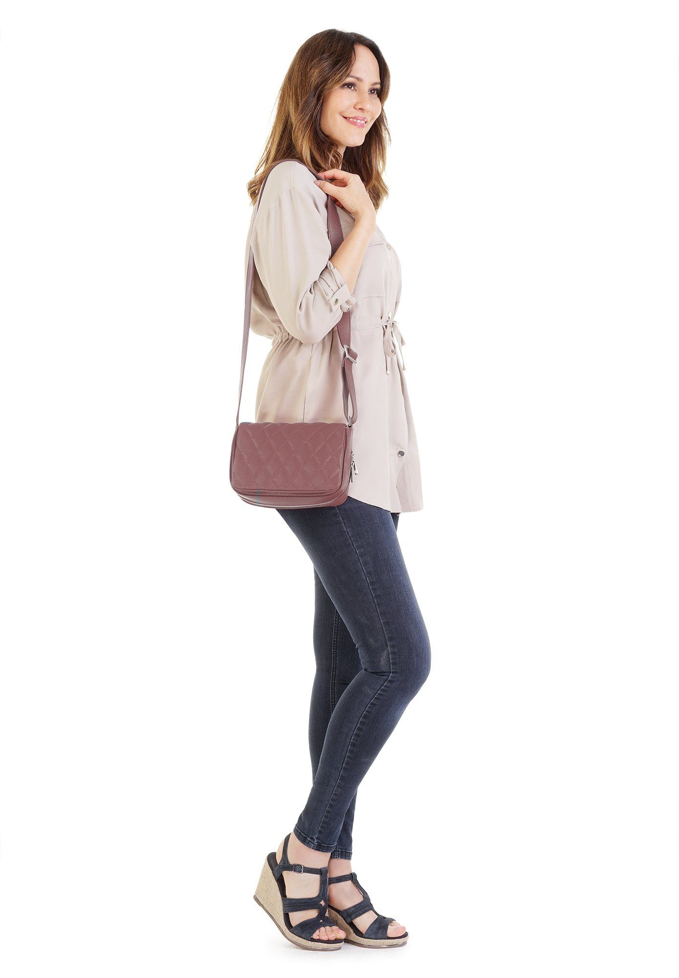 Cluty Tas echt leer, made in italy