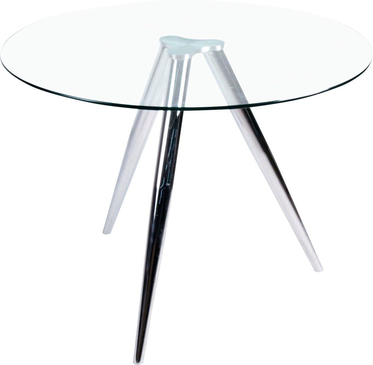 SalesFever Eettafel met modern frame van chroom