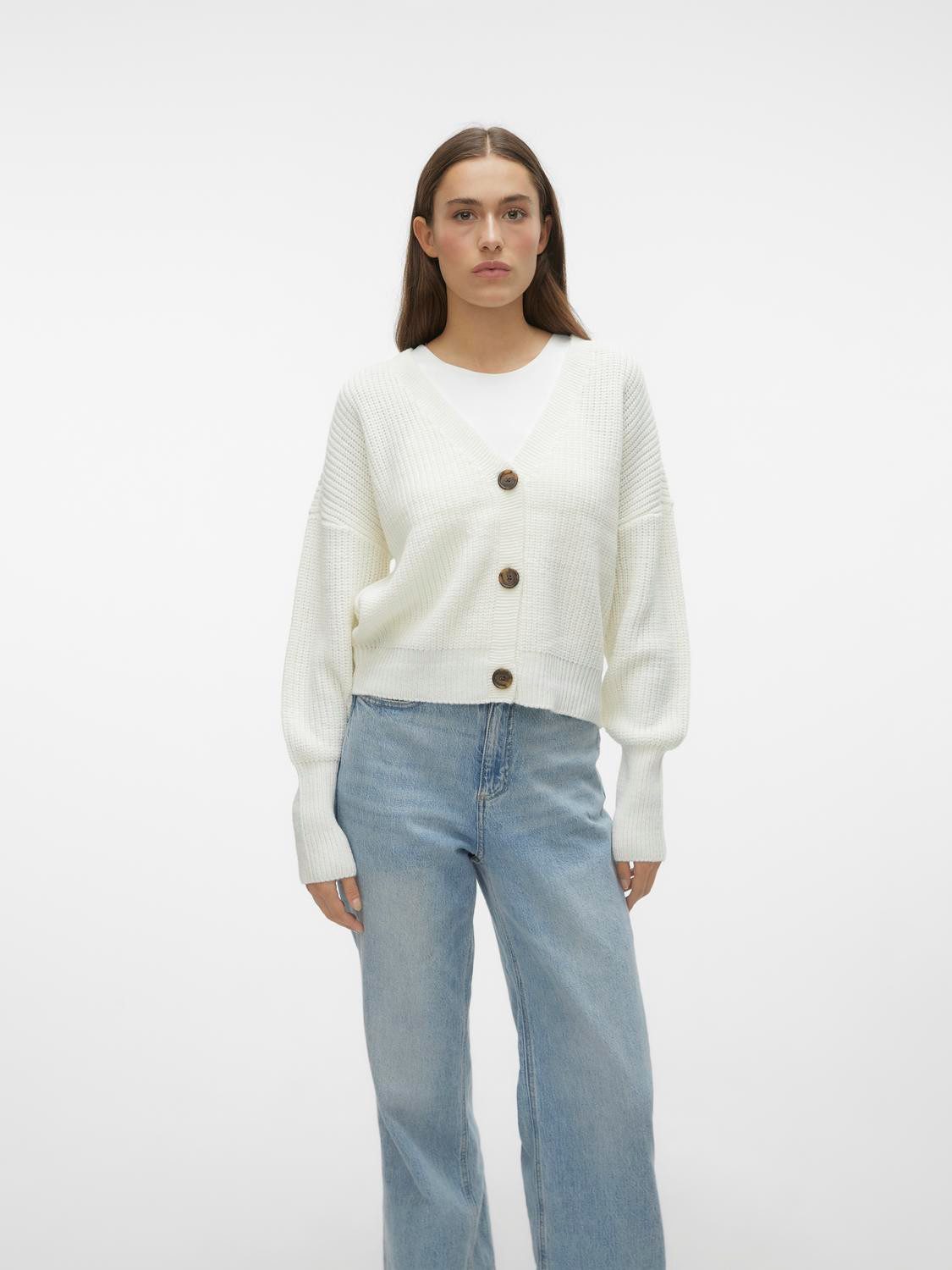 Vero Moda Vest VMLEA LS V-NECK CUFF CARDIGAN