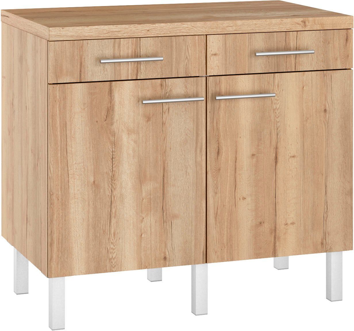 OPTIFIT Onderkast Breedte 100 cm, 2 deuren, 2 laden