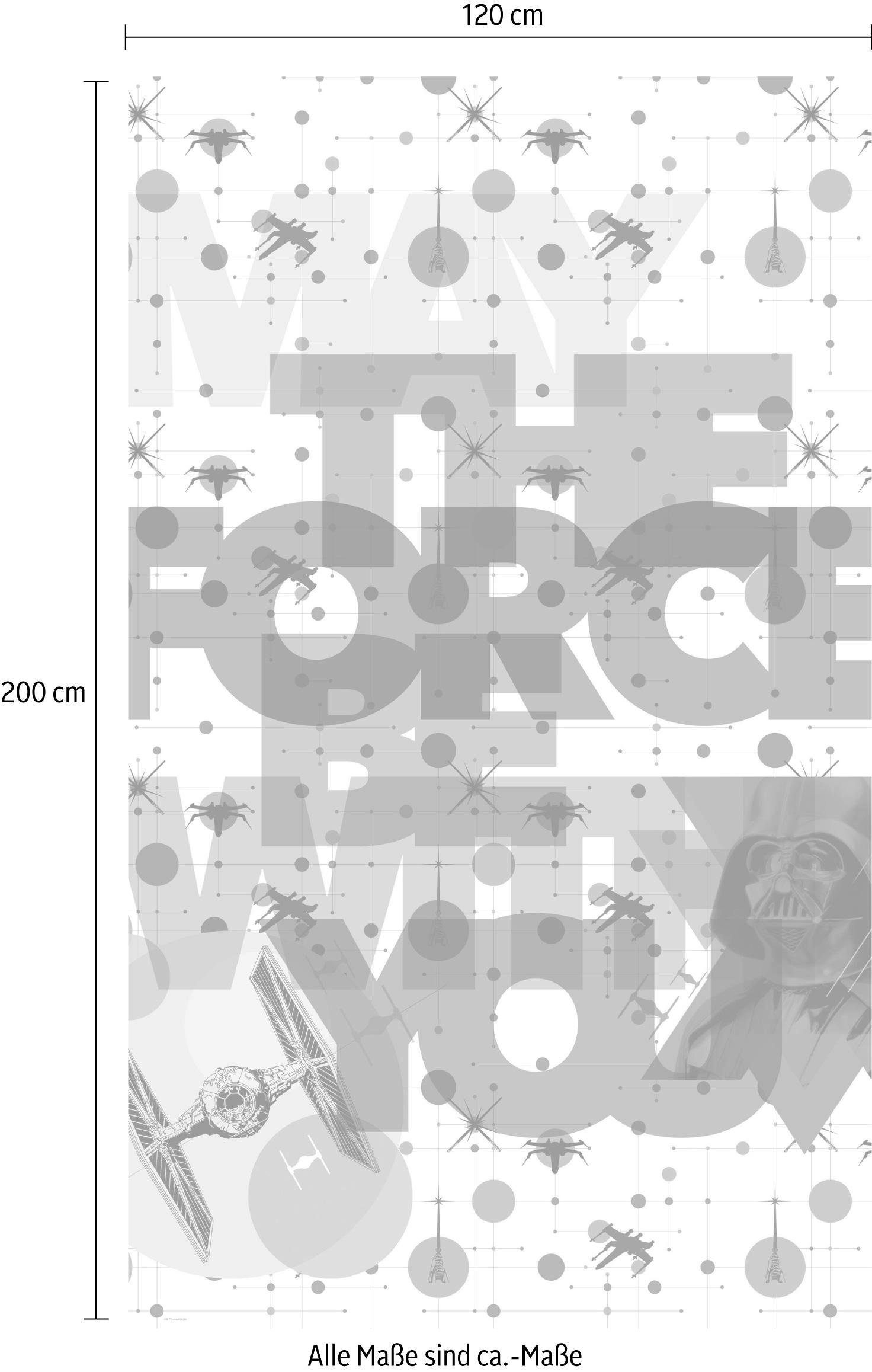 Komar Vliesbehang Star Wars Pop neon Geometrics Vader (1 stuk)