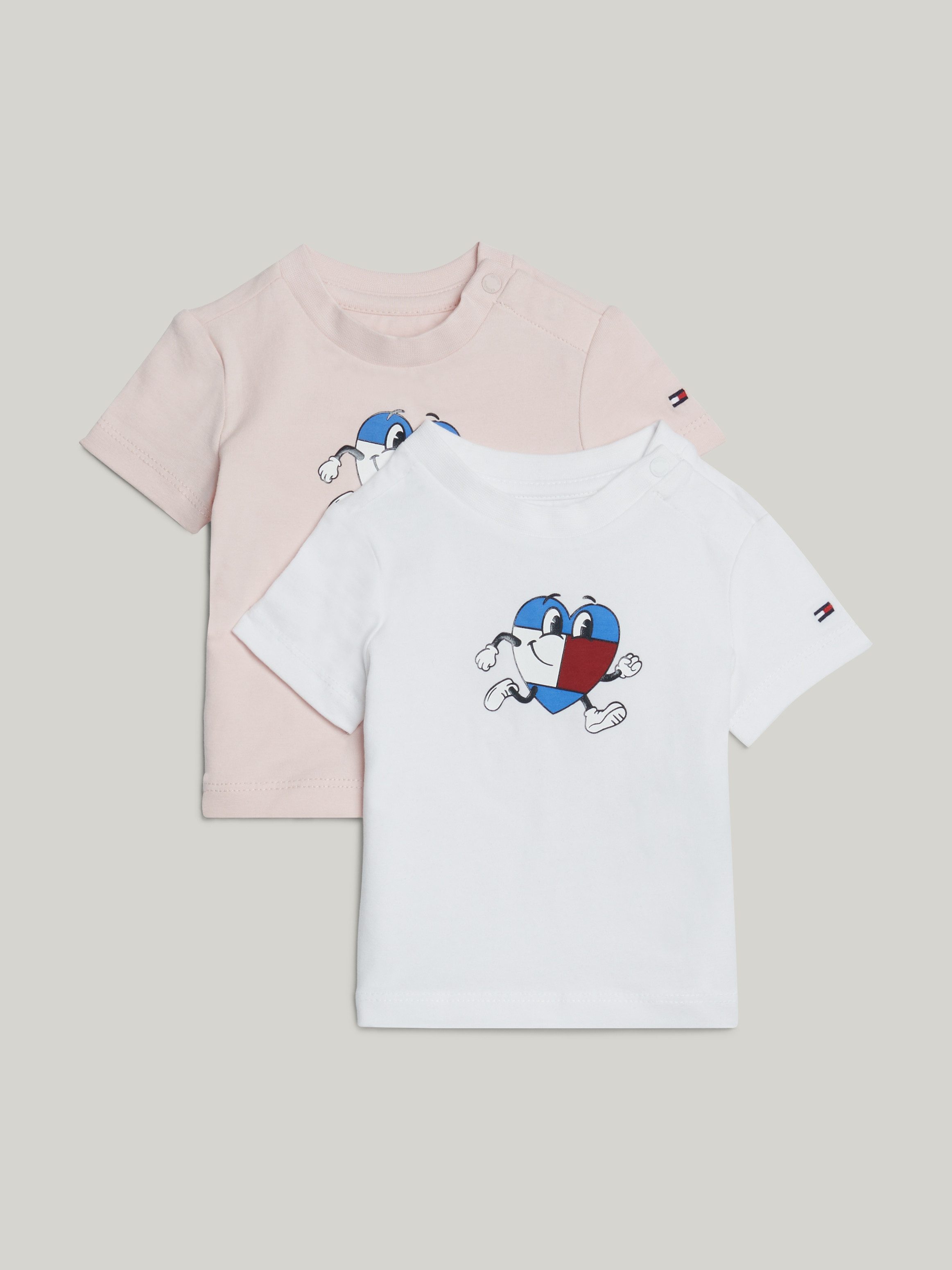 Tommy Hilfiger T-shirt BABY FLAG TEE 2 PACK GIFTBOX (2-delig, Set van 2)