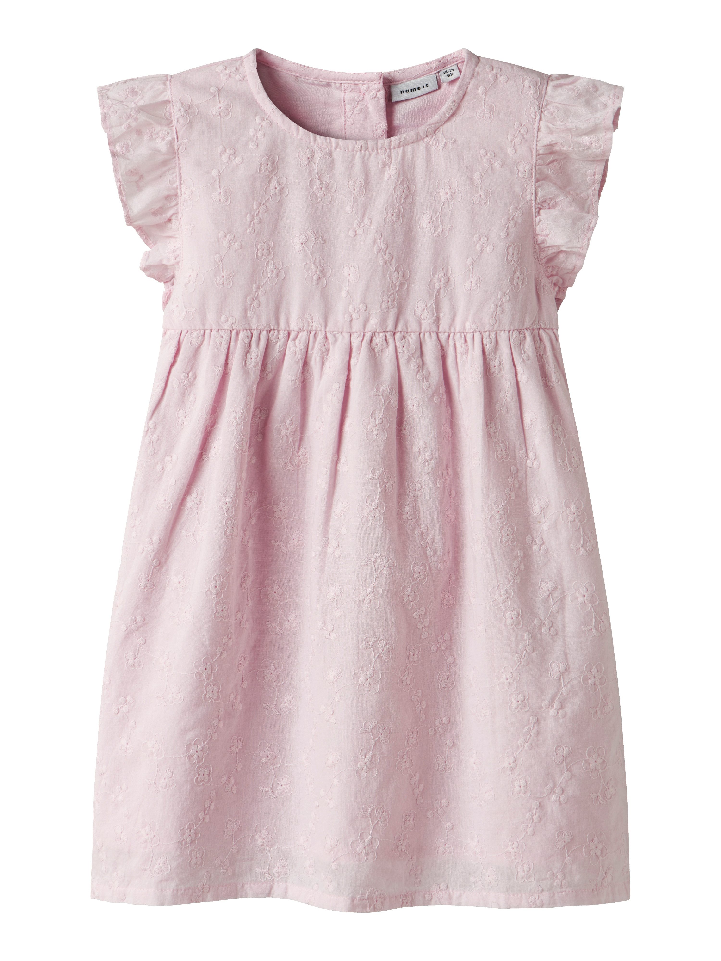 Name It Mini-jurk NMFDETINE SPENCER meisjes zomerjurken maat 122 roze