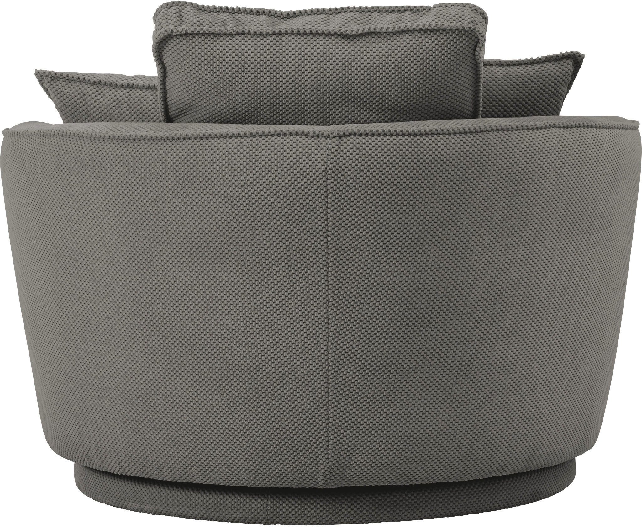 Leonique Draaibare fauteuil MAISIE, Love Seat XXL leesfauteuil, grote fauteuil met poef(2 stuks)