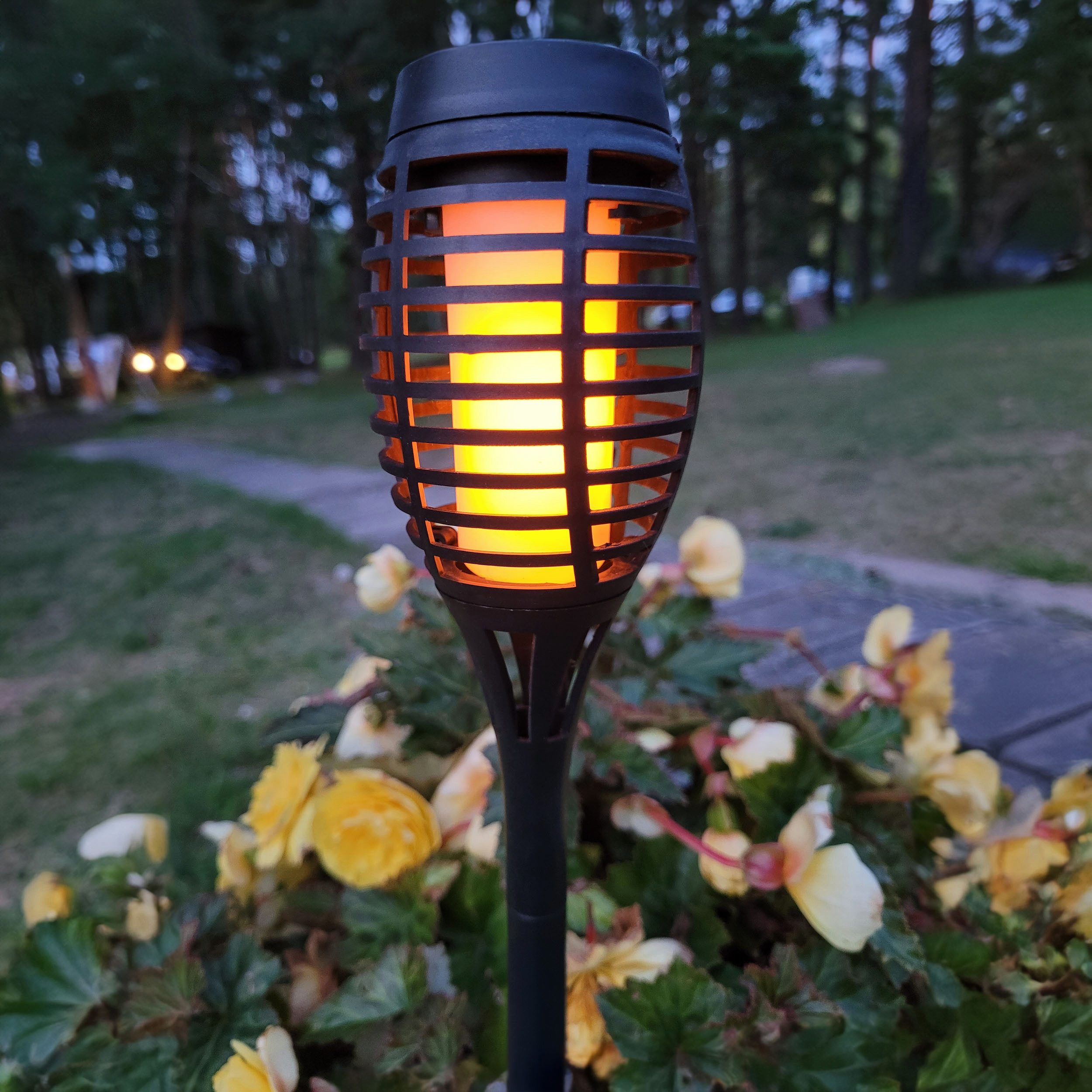 näve Led-solarlamp Fanilo 5-lamps hanglamp in zwart: elegant, minimalistisch metalen design, perfect boven eettafels of keukeneilanden (5 stuks)