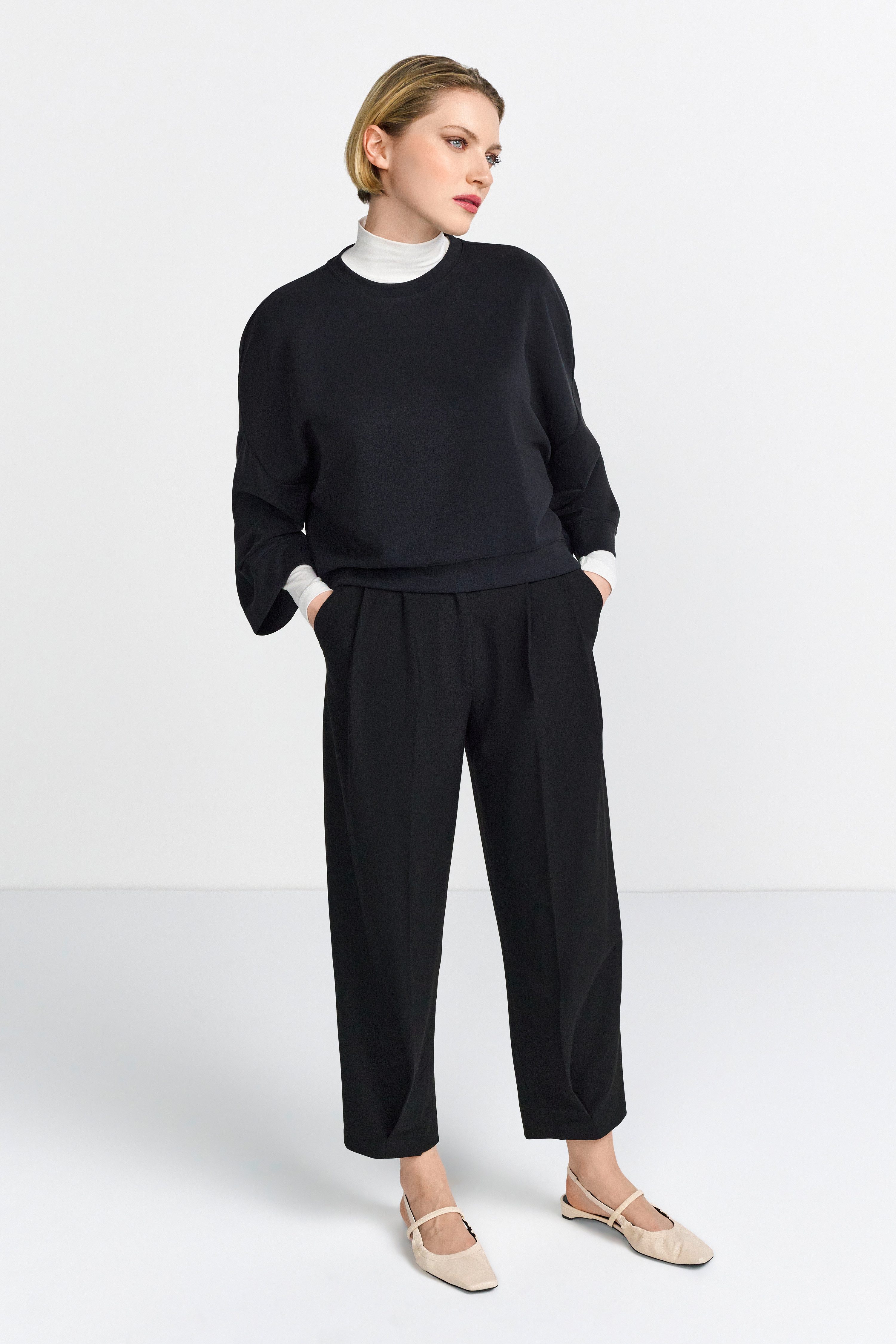 Rich & Royal Shirt met korte mouwen Tencel peached Shirt modieus kortarm sweatshirt