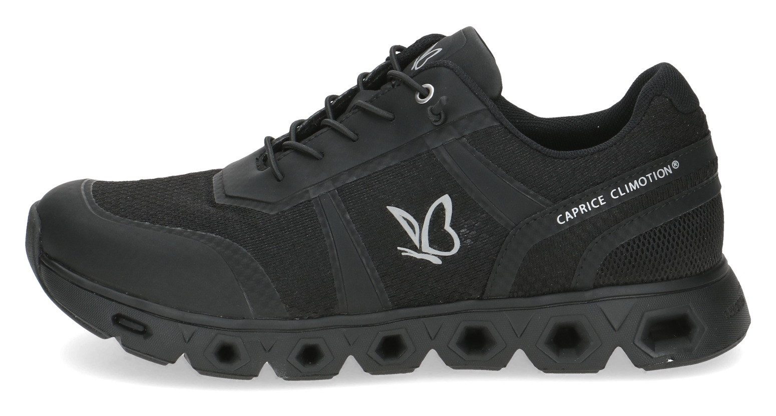 Caprice Plateausneakers , vrijetijdsschoen, lage schoen, comfortschoen met logo-vlinder