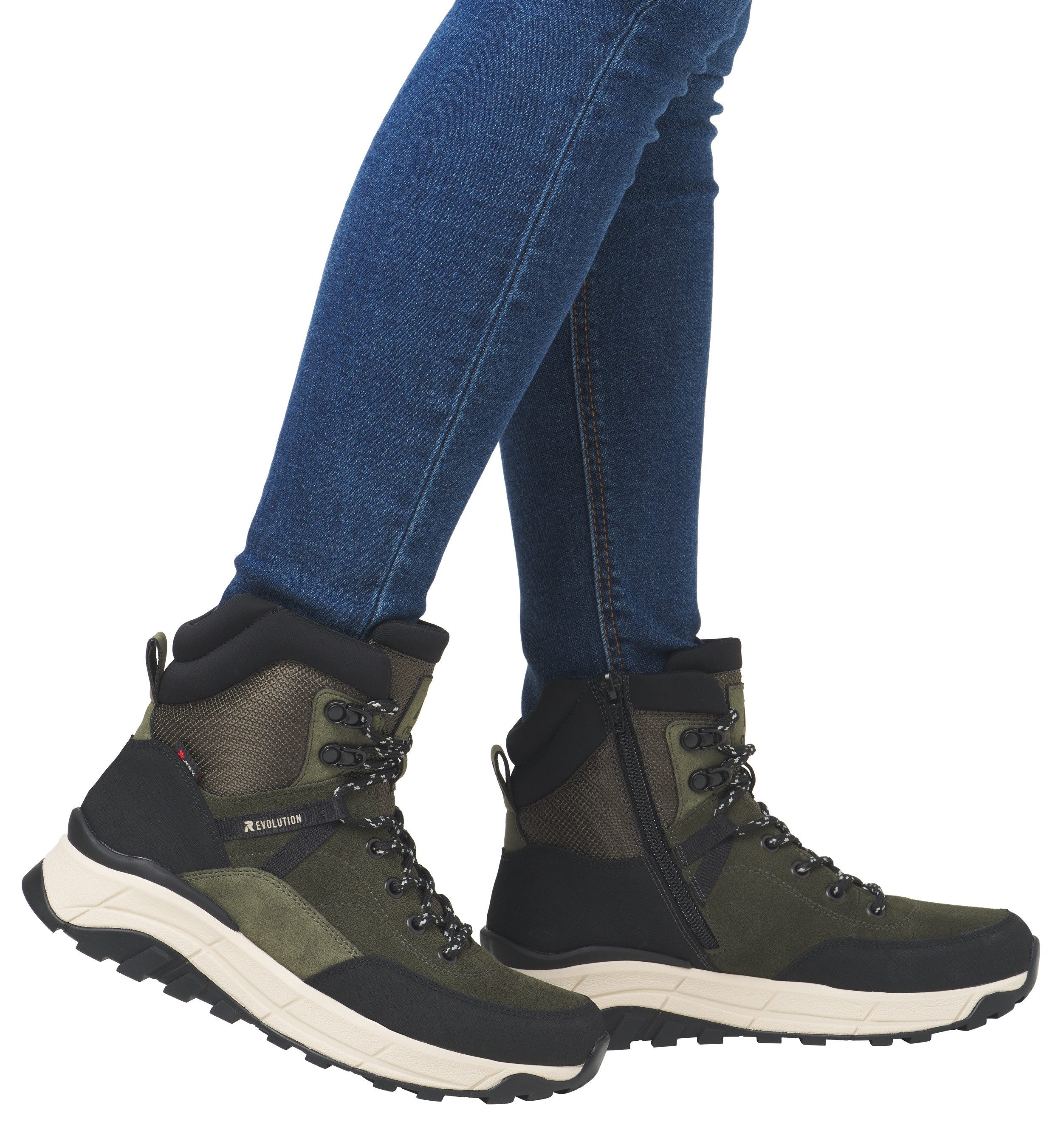 Rieker EVOLUTION Winterlaarzen , outdoorlaarzen, sneeuwenkellaars met waterafstotende tex-membraan