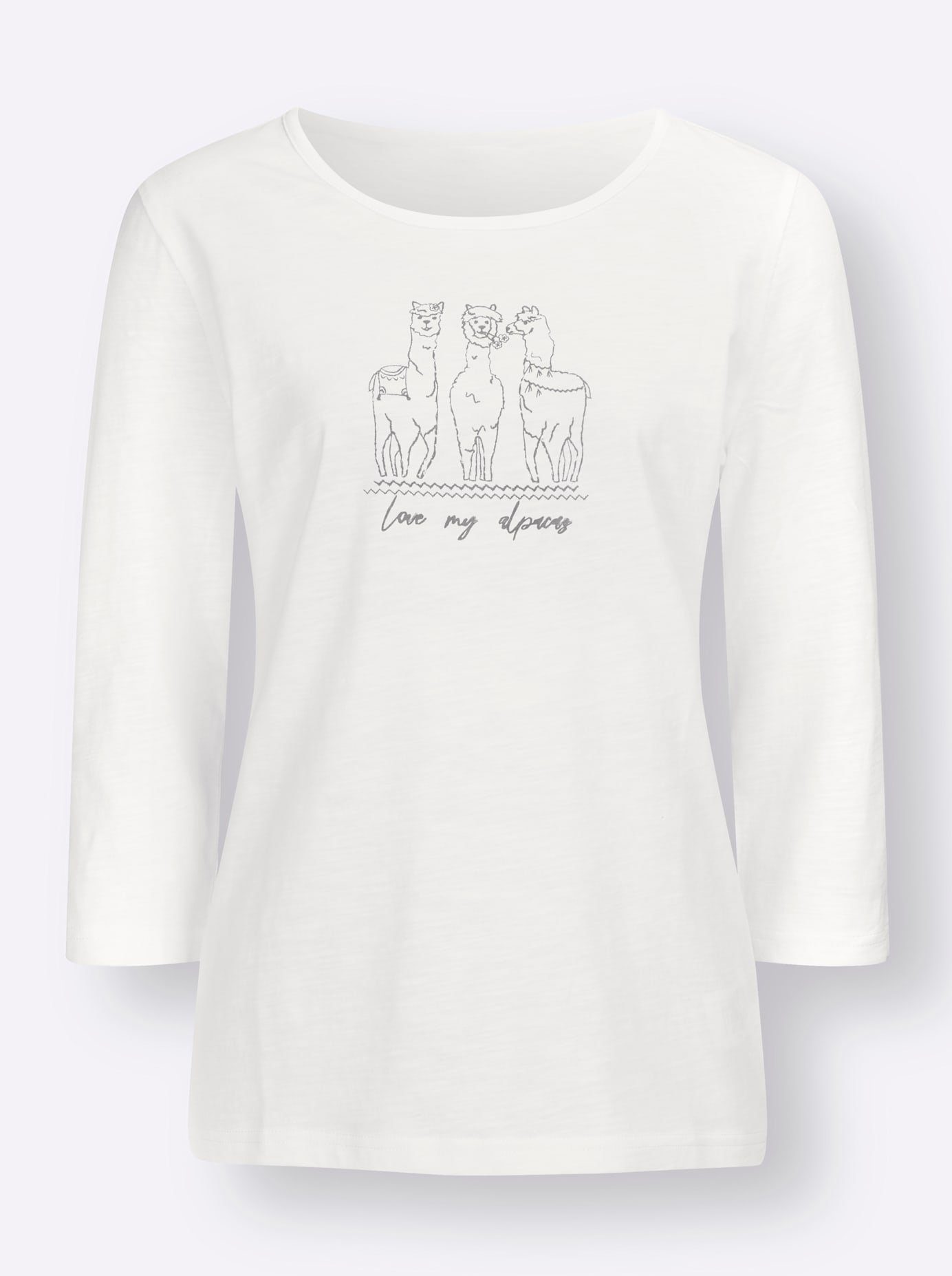 Classic Basics Shirt met 3/4-mouwen (1-delig)