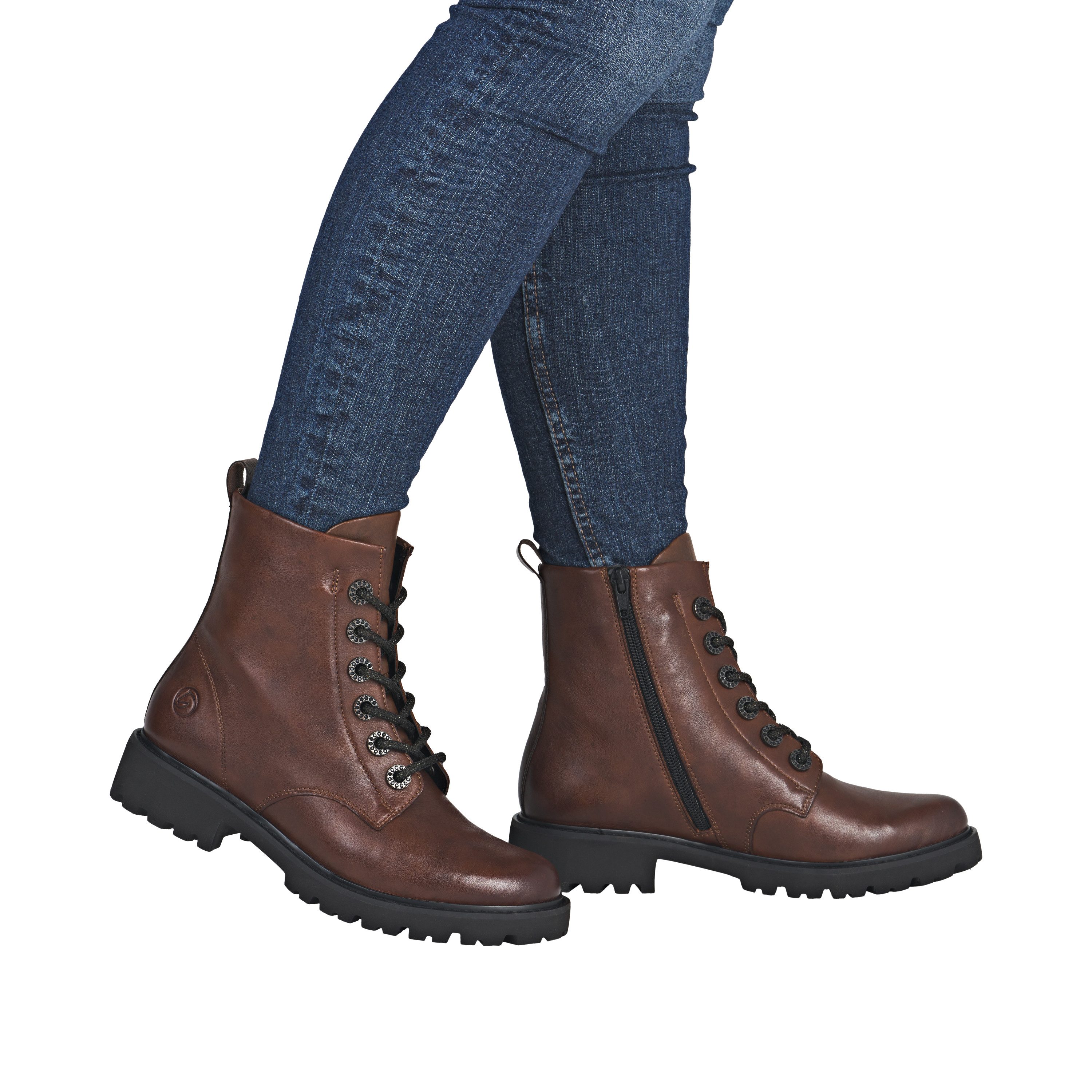 Remonte Veterlaarsjes Veterboots, blokhak, profielzool, met Lite´n Soft-uitrusting