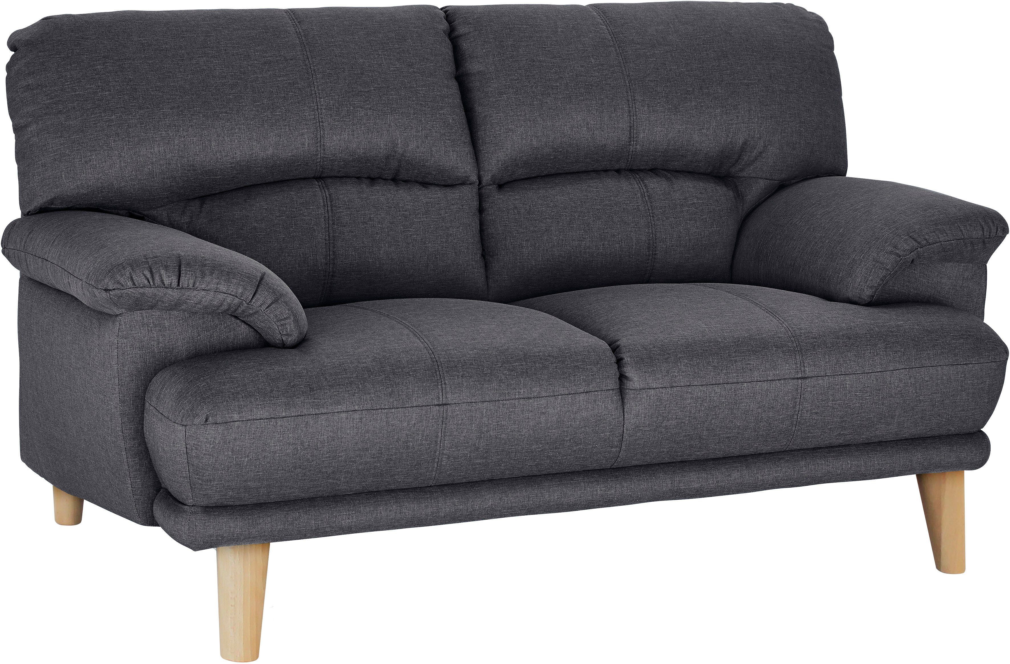 TRENDMANUFAKTUR 2-zitsbank Cecilia, Italiaans design, geweldige details hoog zitcomfort en extra comfortabele armleuningen