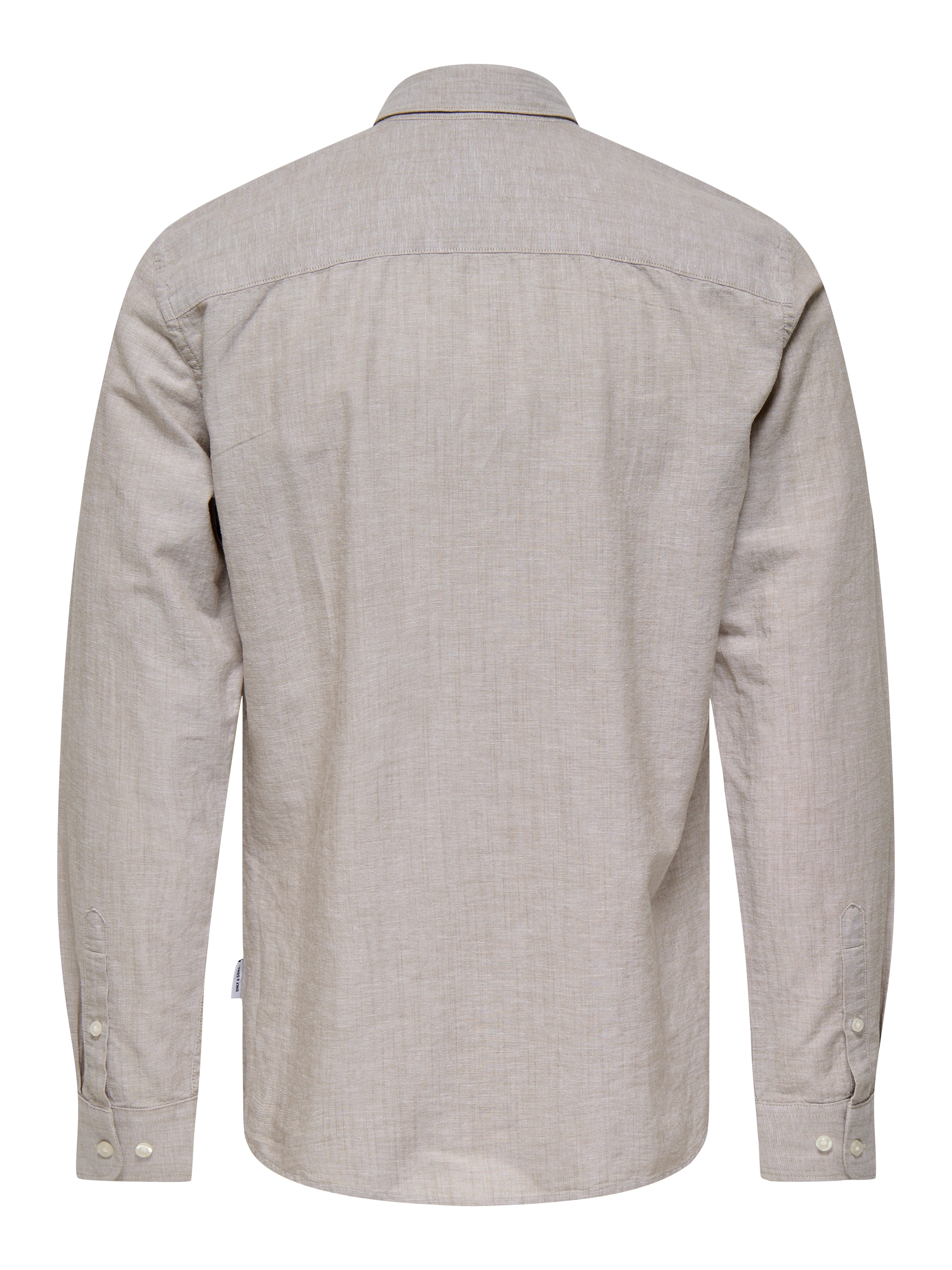ONLY & SONS Overhemd met lange mouwen ONSCANTLEY LIFE LS SOLID LINEN SHIR OTL