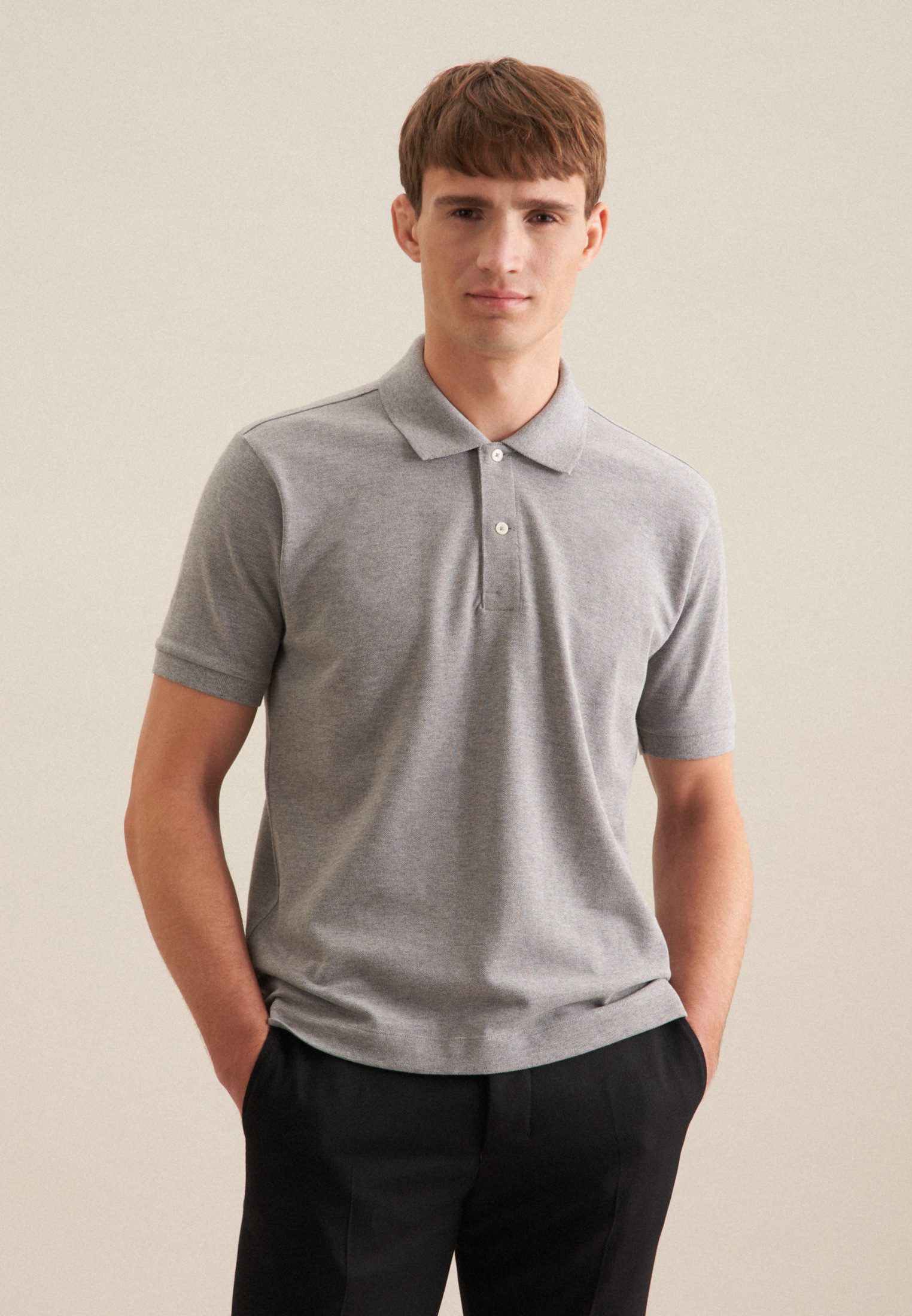 Seidensticker Poloshirt Regular Polo Uni