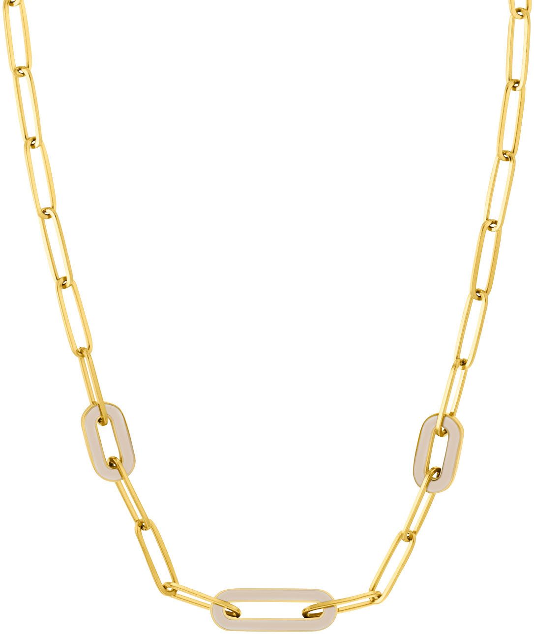 s.Oliver Ketting zonder hanger 2037986 met emaille dames kettingen beige