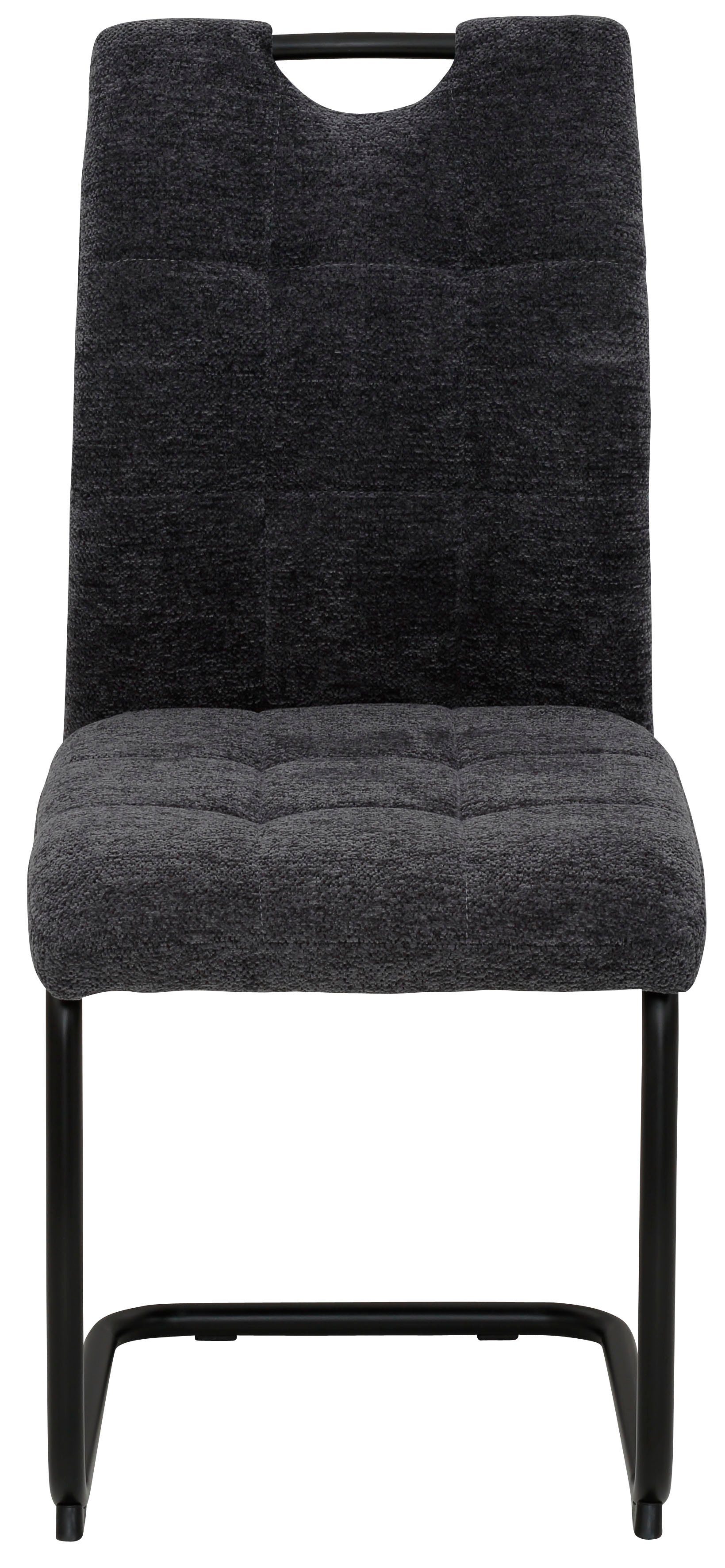 HELA Vrijdragende stoel LEONA eetkamerstoel Keukenstoel, voor de eettafel, in teddy-look (set)