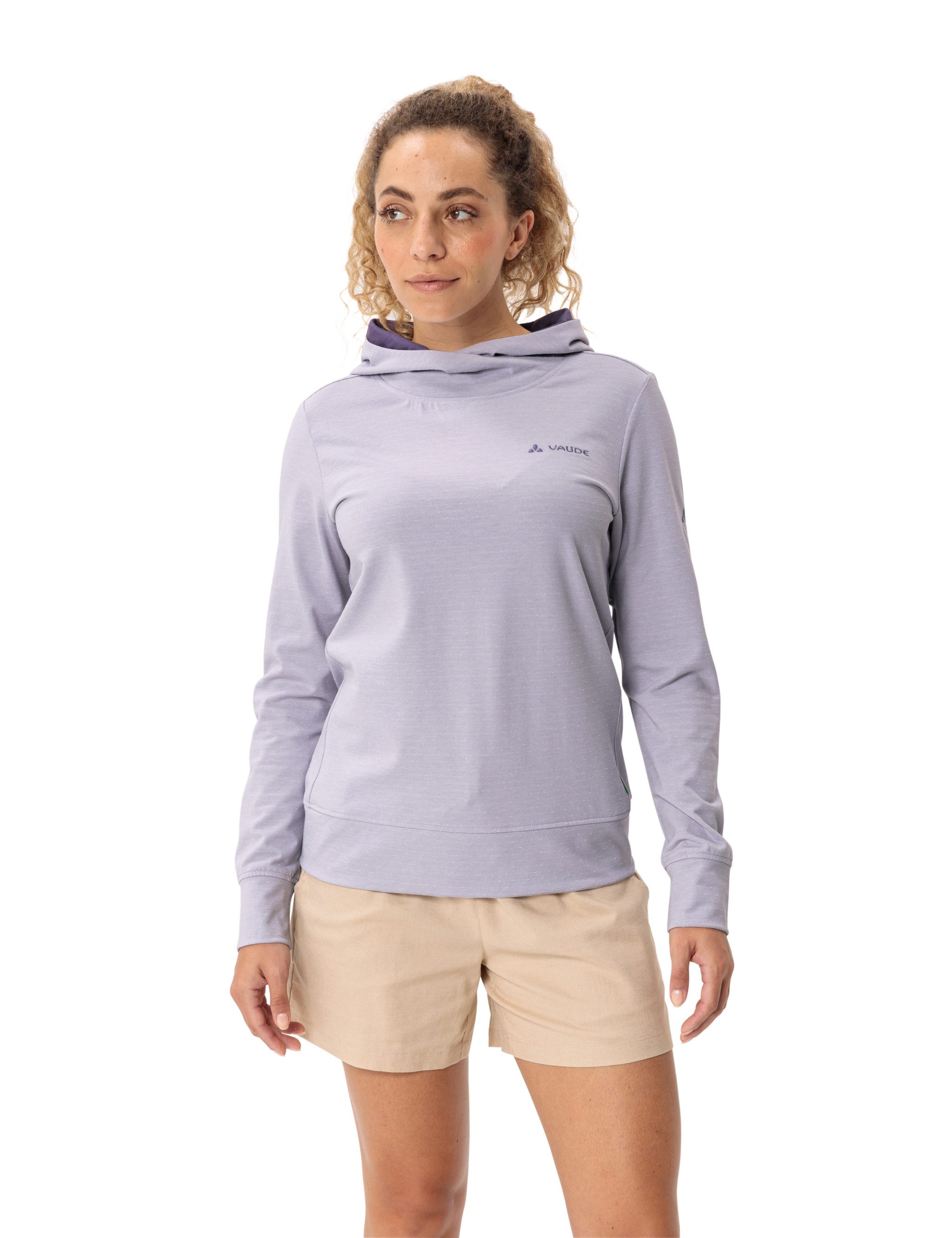 VAUDE Hoodie WOMEN'S TUENNO PULLOVER Logo-embossing op de arm (1-delig)
