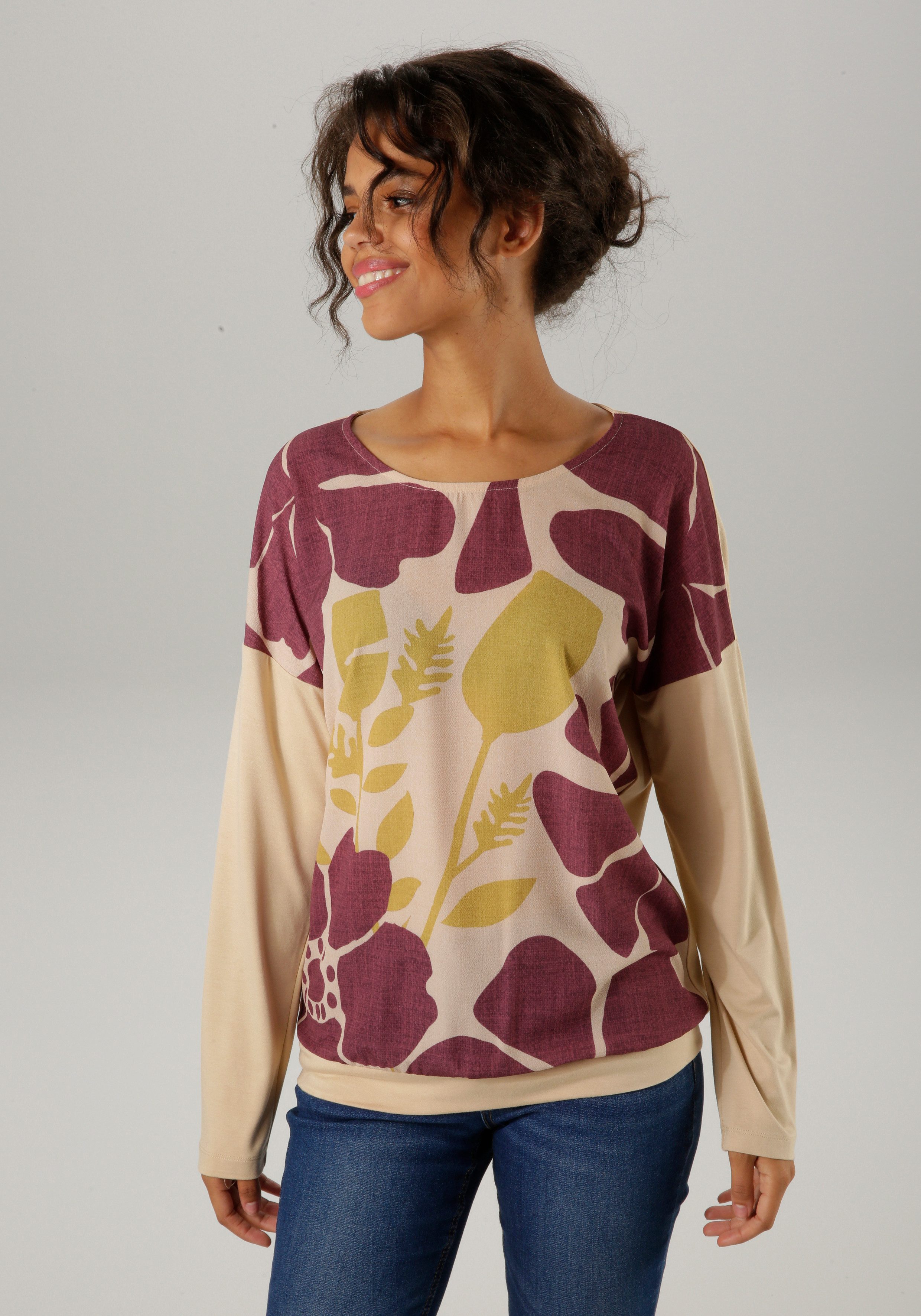 Aniston CASUAL Shirtblouse met grafische bloemenprint