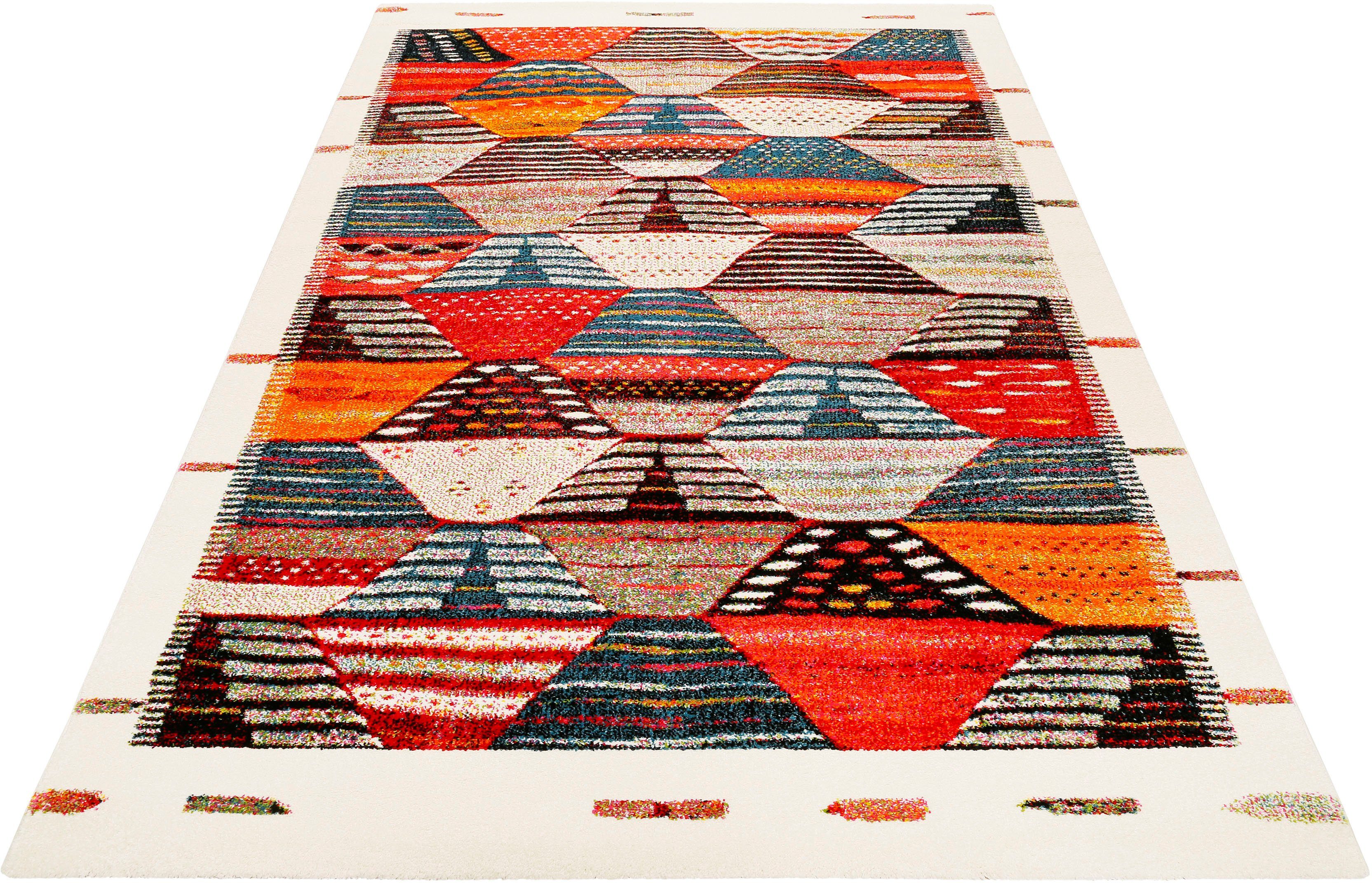 Wecon Home Vloerkleed Modern Berber moderne vloerkleden maat 160 cm x 225 cm x 13 mm multicolor