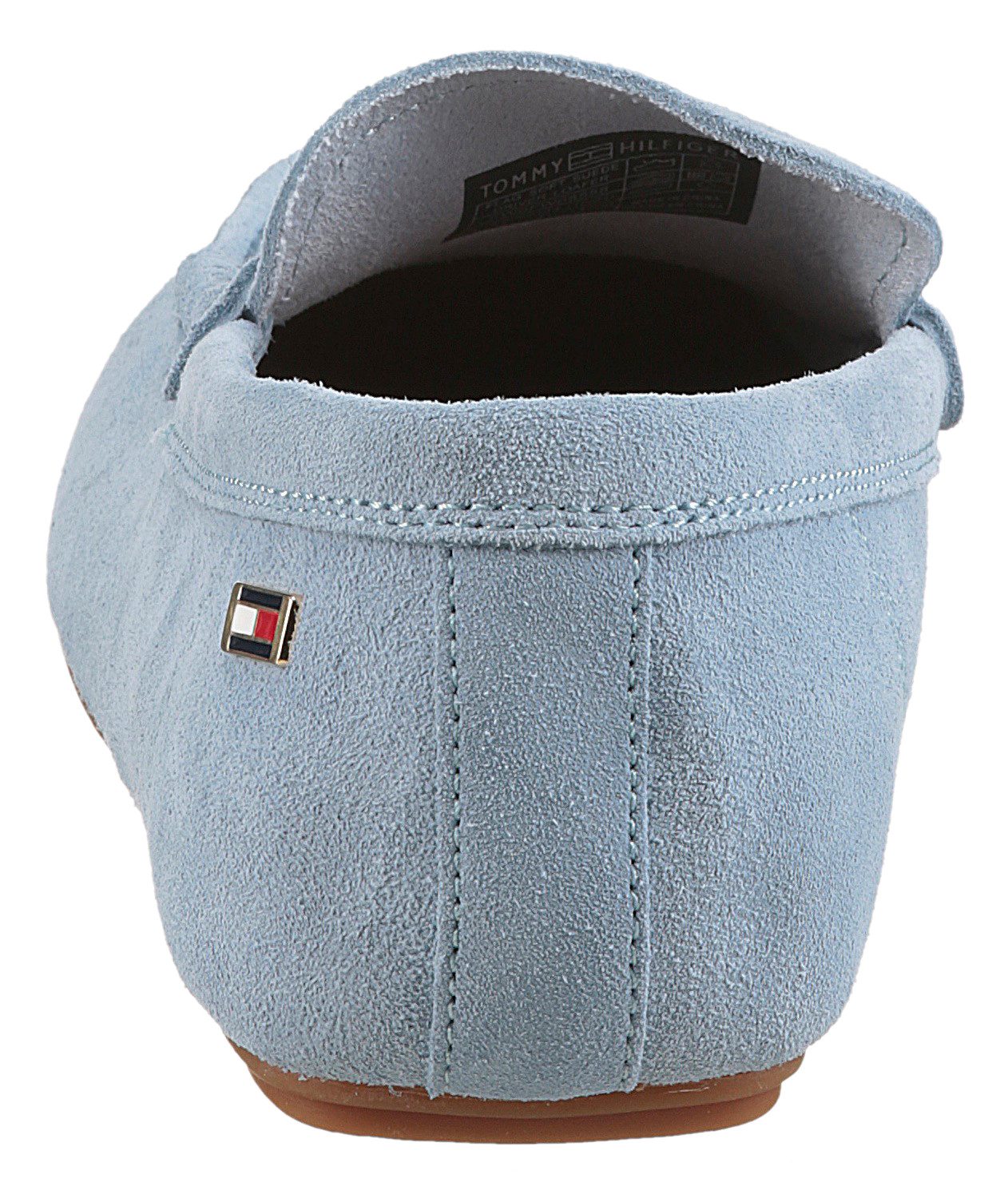Tommy Hilfiger Instappers FLAG SOFT SUEDE DRIVER LOAFER , instapschoen, comfortabele schoen, moccasin, flats met modieuze decoratieve sluiting