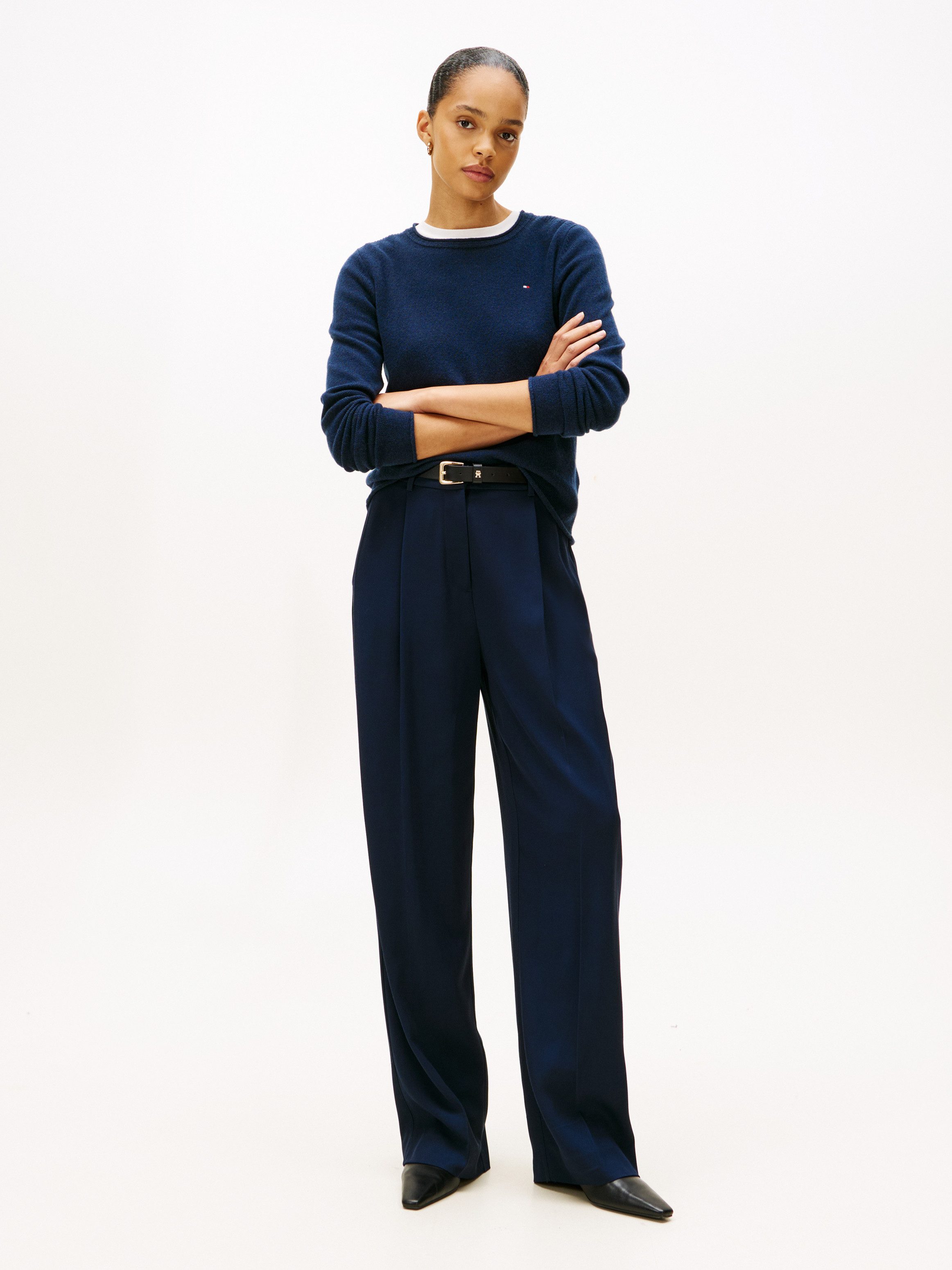 Tommy Hilfiger Gebreide trui van zuivere wol
