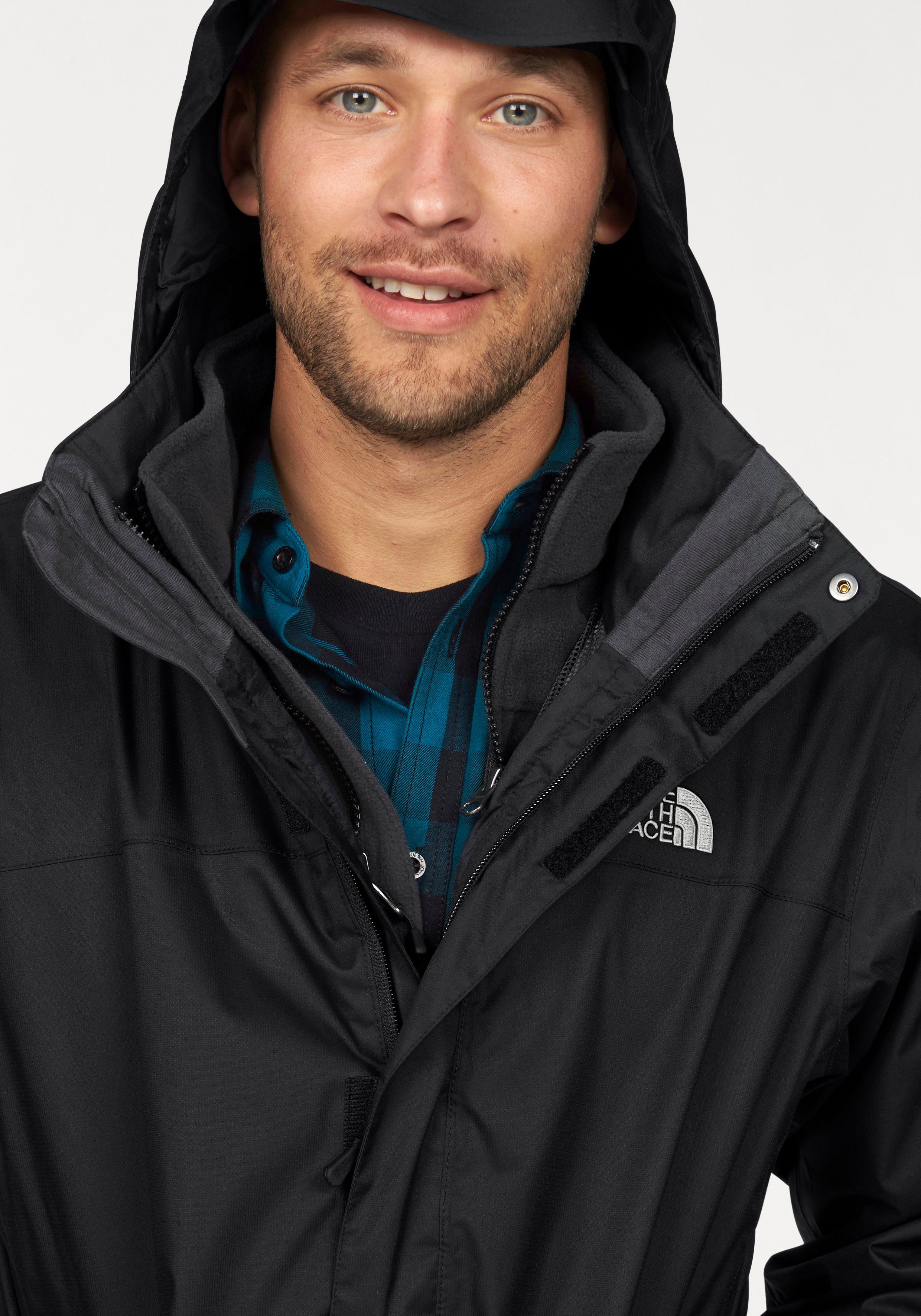 The North Face Functioneel 3-in-1-jack EVOLVE II TRICLIMATE Winterjack waterdicht & windafstotend & ademend (set, 2 stuks)