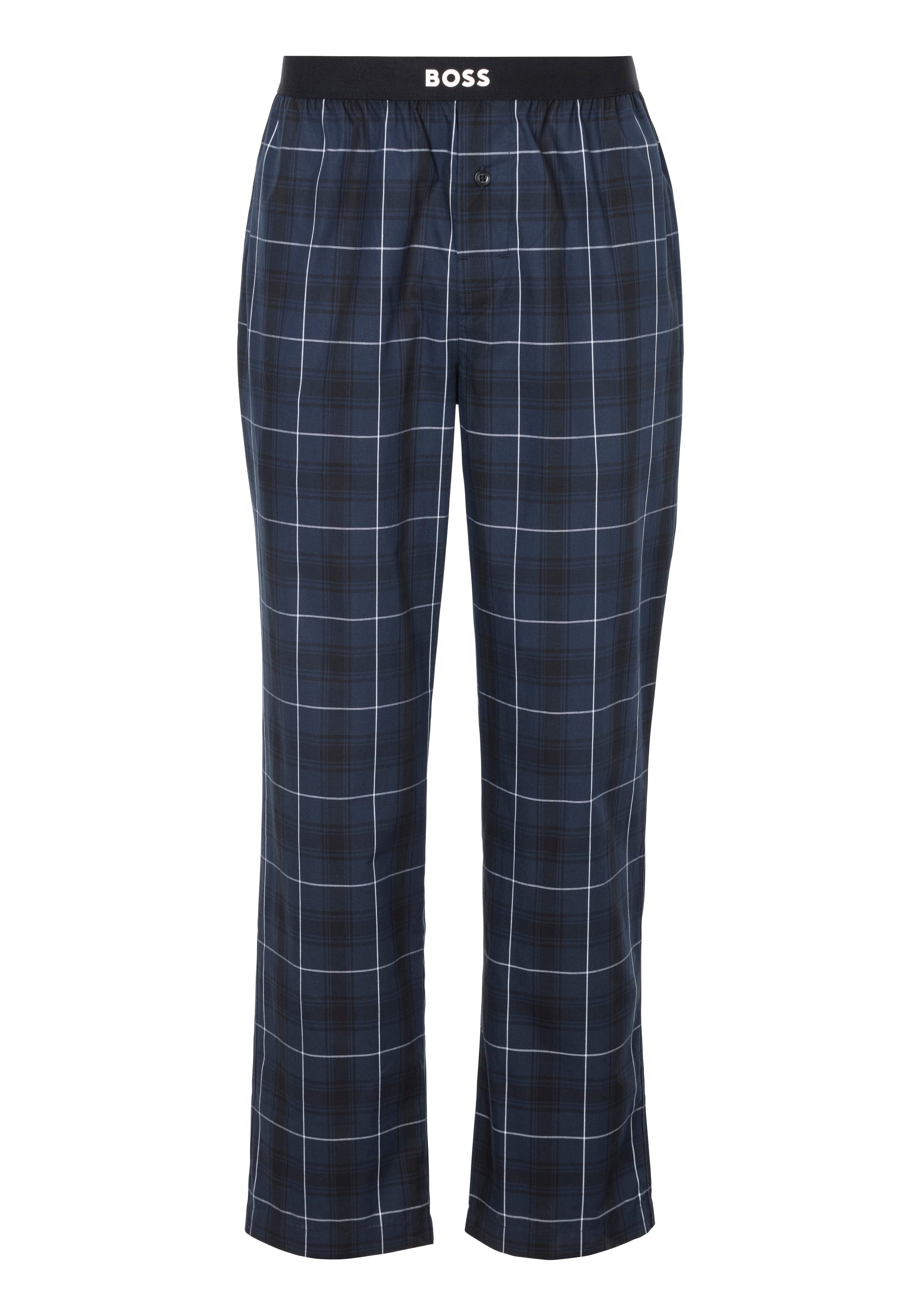 Boss Straight leg pyjamabroek met label in band model 'Urban Pants'