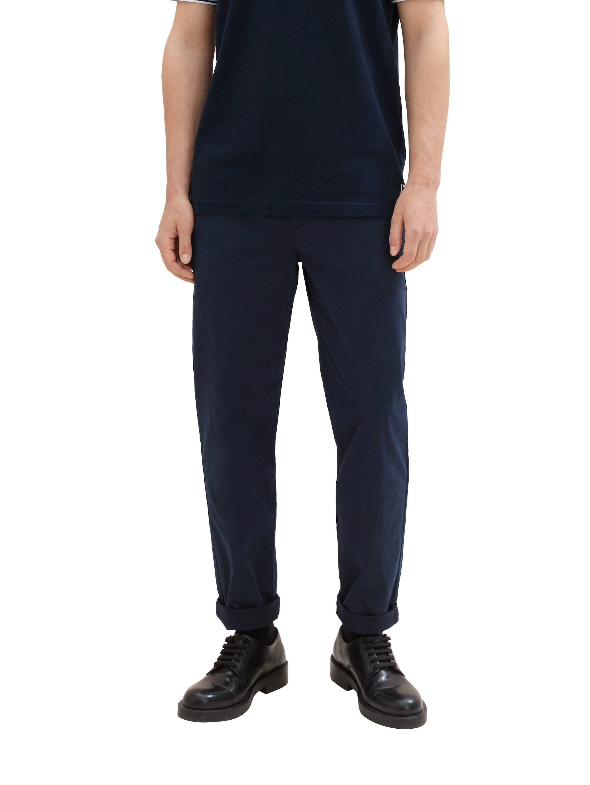 Tom Tailor Denim Chino met stretch heren chino's maat XL blauw