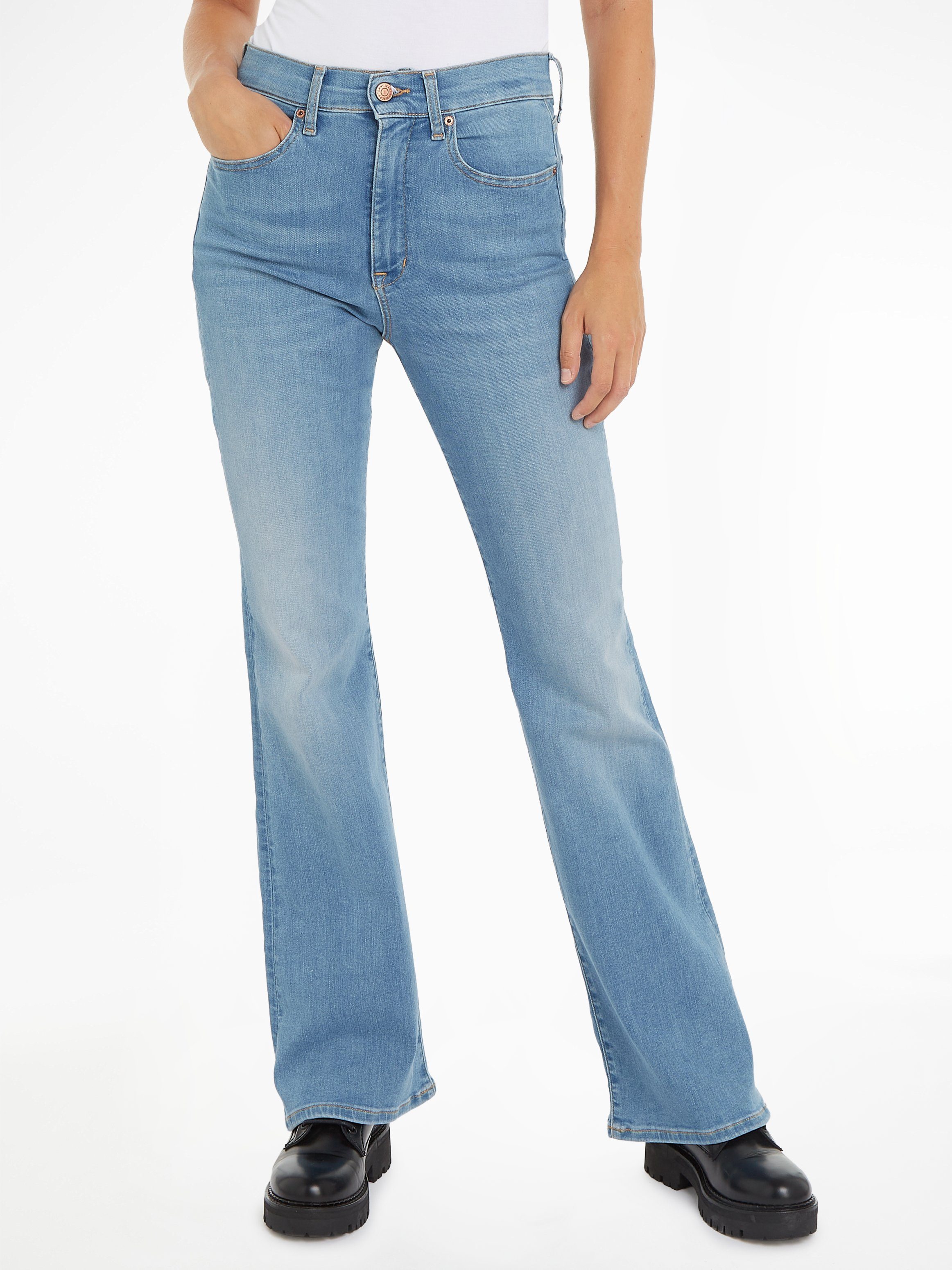TOMMY JEANS Prettige jeans Sylvia met merklabel