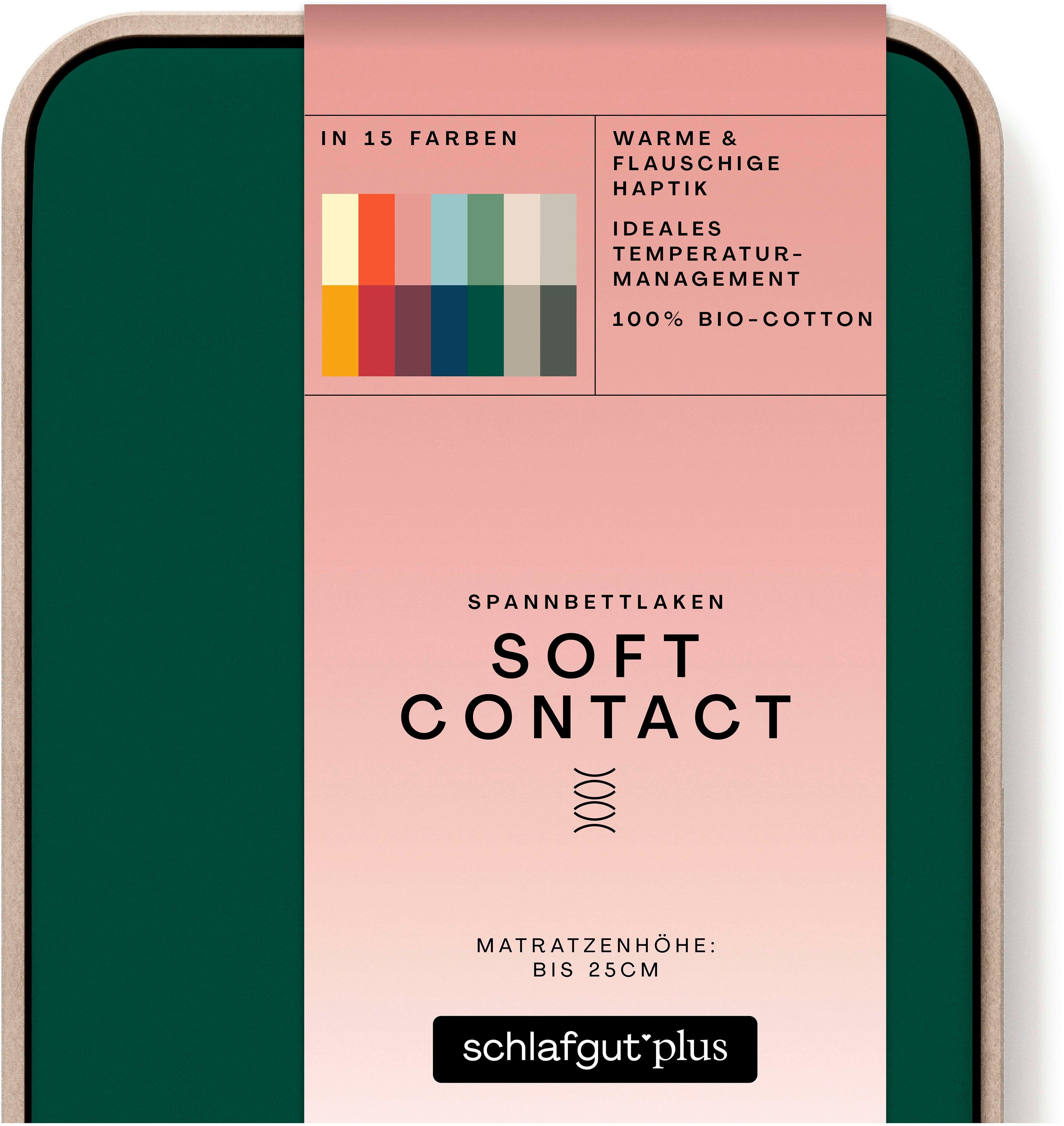 Schlafgut Hoeslaken Soft Contact 100% bio katoen (1 stuk)