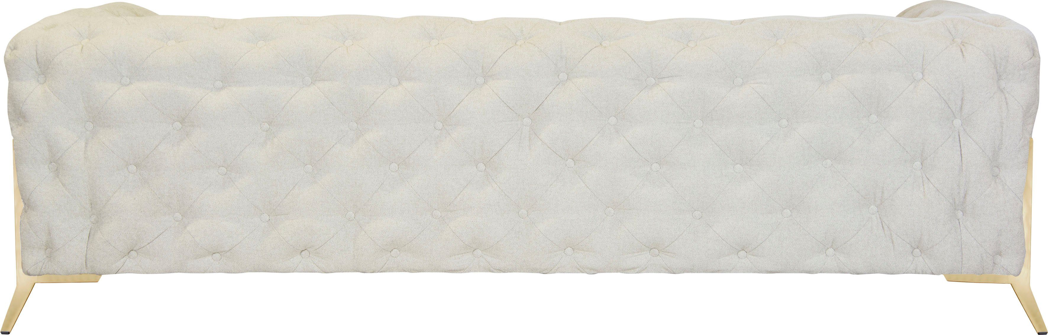 Leonique Chesterfield-bank Amaury luxueuze capitonnage, moderne chesterfield look, kleur van de poten ter keuze