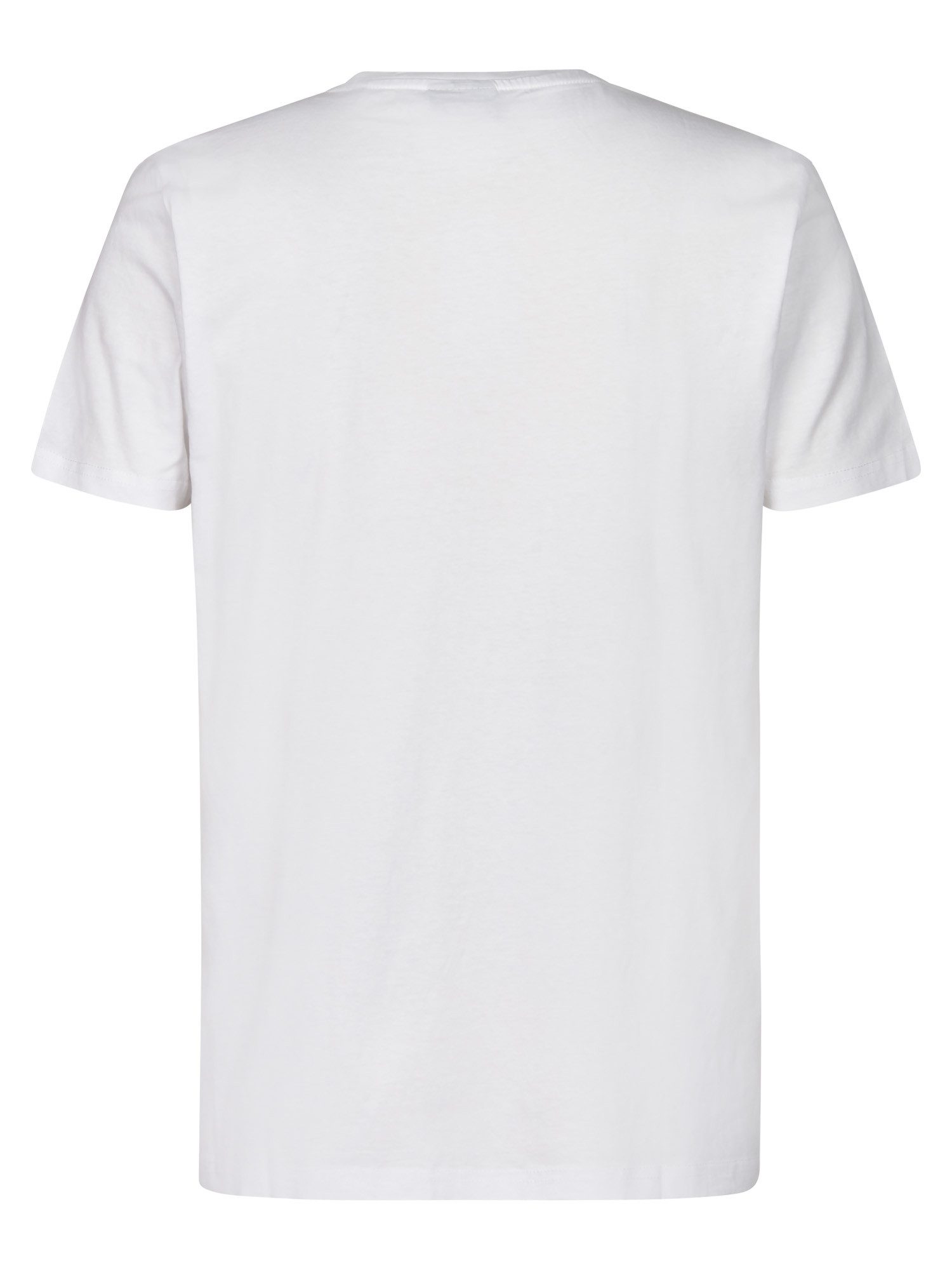 Petrol Industries Shirt met ronde hals met geborduurd logo
