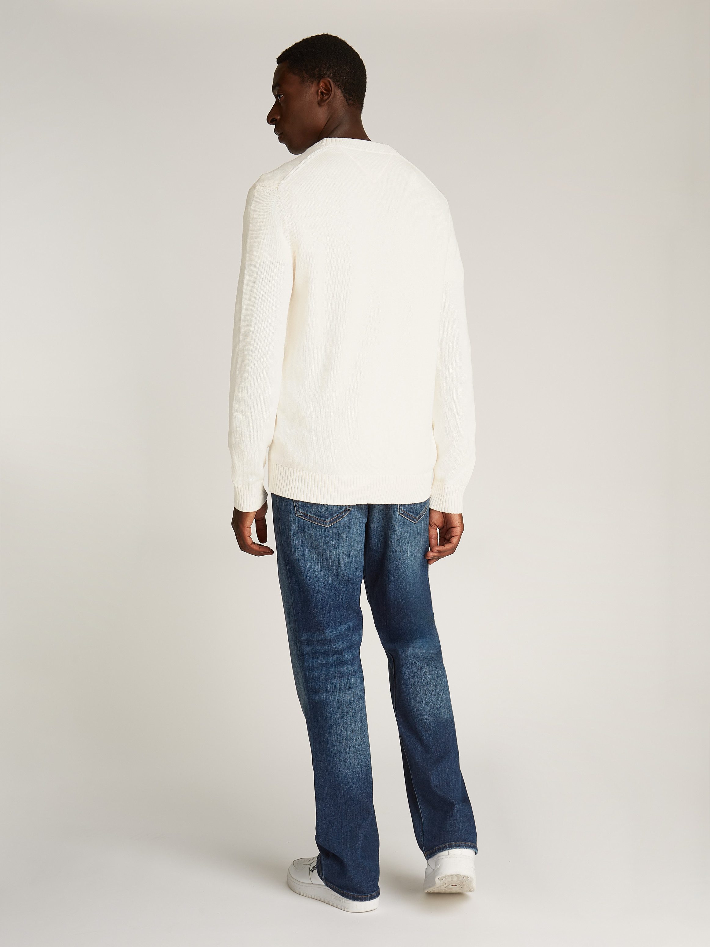 TOMMY JEANS Gebreide trui TJM SLIM ESSNTLS C-NECK SWEATER