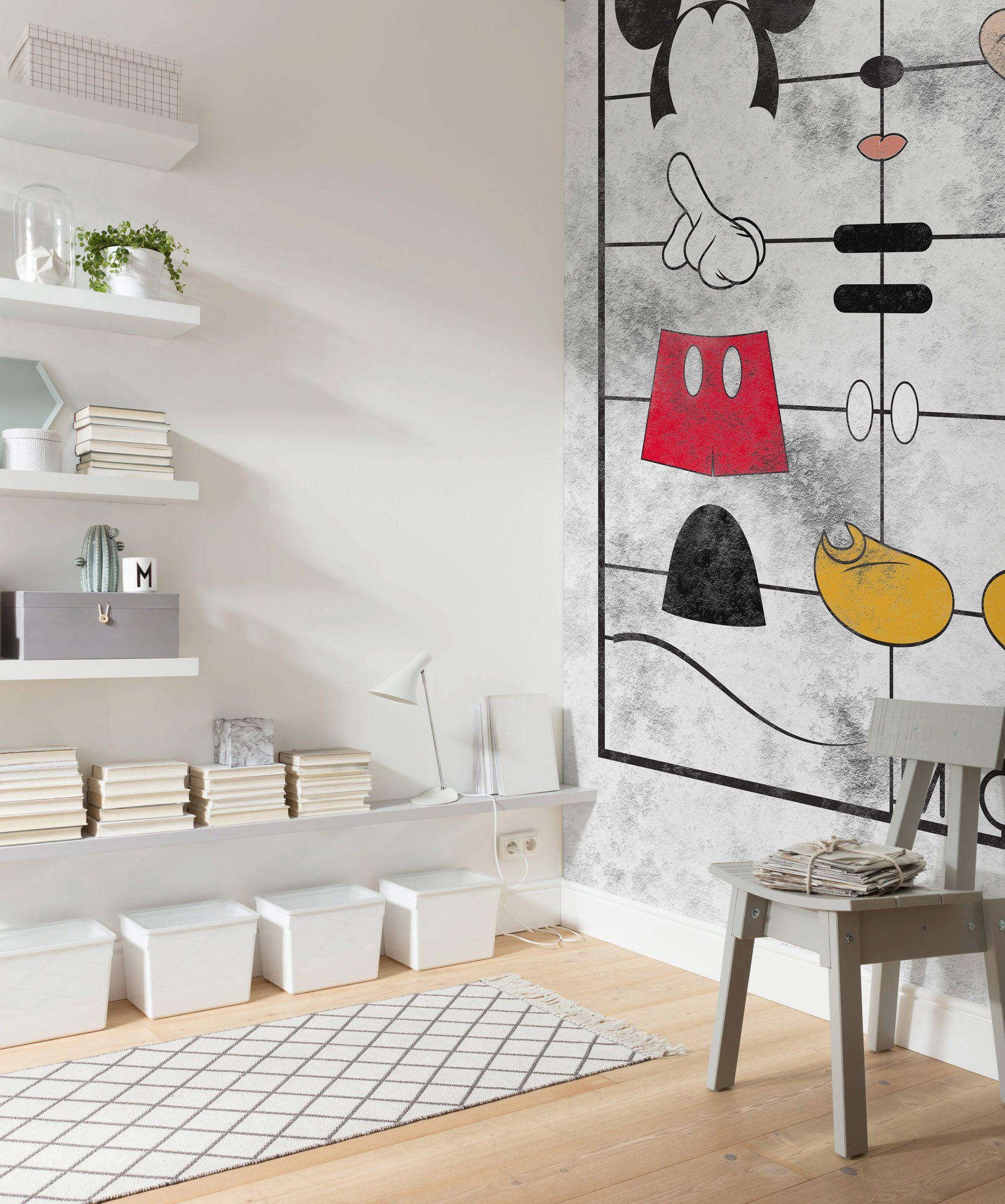 Komar Vliesbehang Digitale print vlies - Mickey Kit - Afmeting 200 x 280 cm