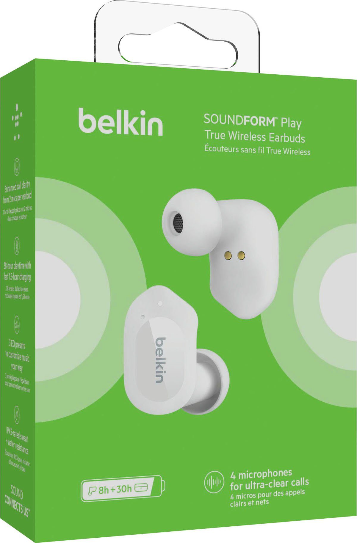 Belkin Draadloze hoofdtelefoon SOUNDFORM Play - True Wireless In-Ear koptelefoon