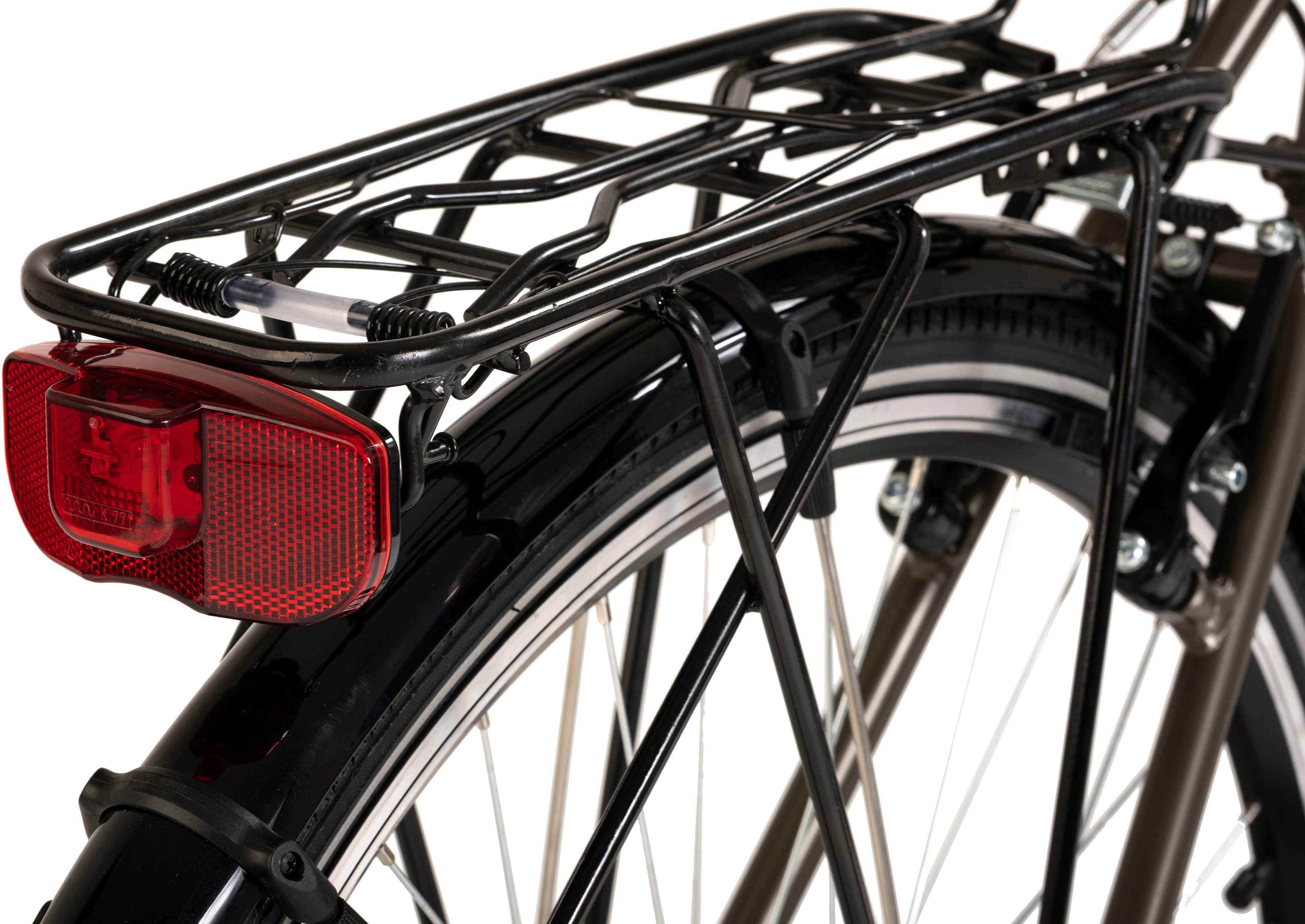 Dacapo Trekkingfiets dames 28'' Metropolis antraciet vlakke stuur 21 versnellingen