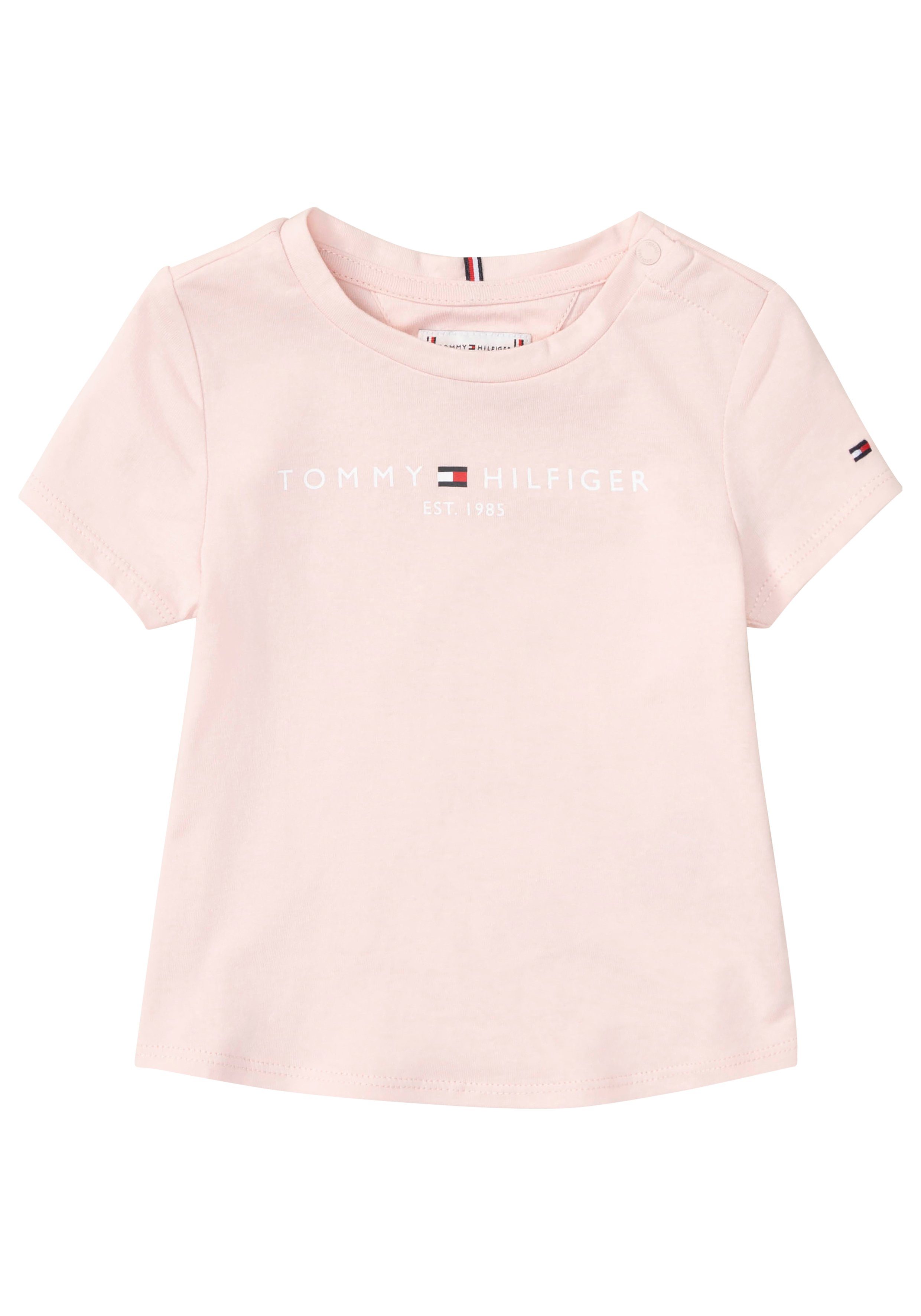 Tommy Hilfiger Shirt met korte mouwen ESSENTIAL TEE S/S met tommy hilfiger logo-opschrift (1-delig)