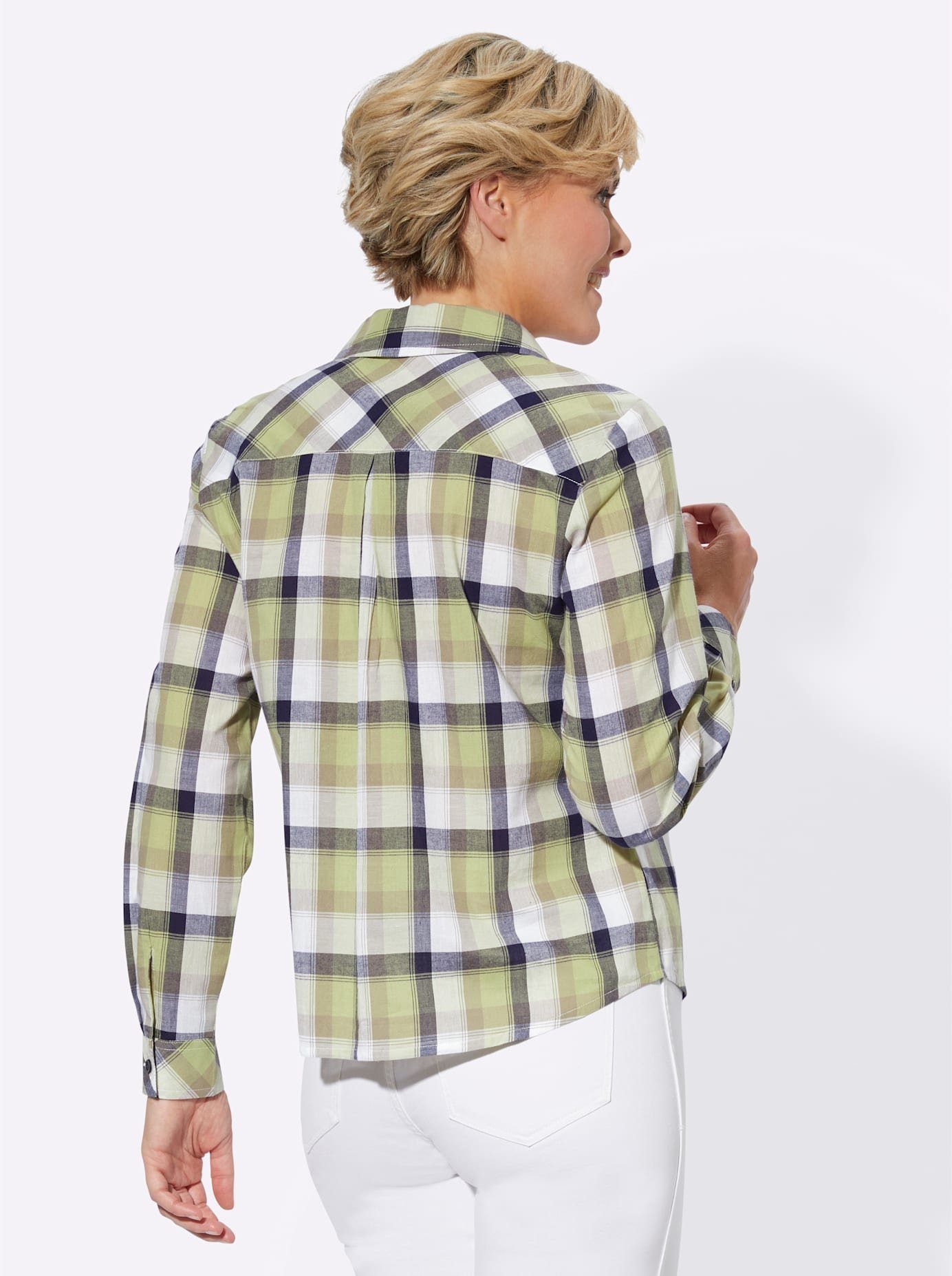 Casual Looks Geruite blouse