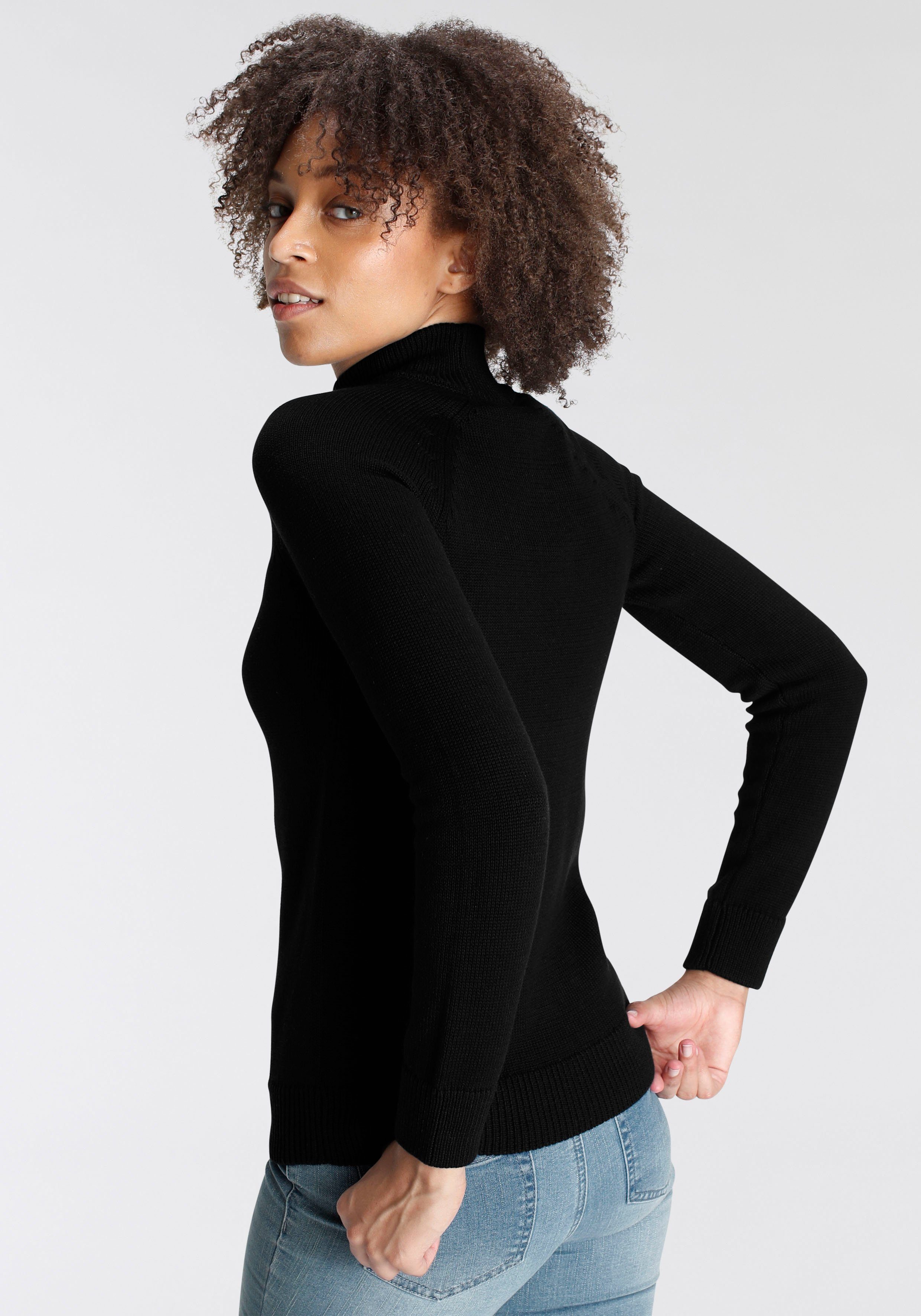 Arizona Coltrui Rollneck in effen kleur
