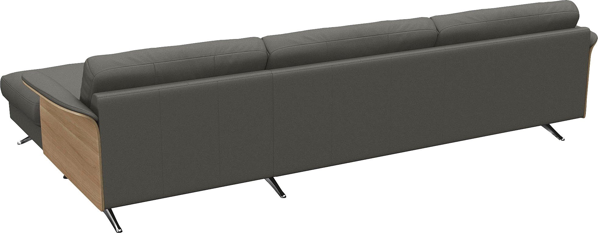 FLEXLUX Hoekbank Glow, super comfortabel door hoogwaardige zitconstructie met binnenvering, L-vorm