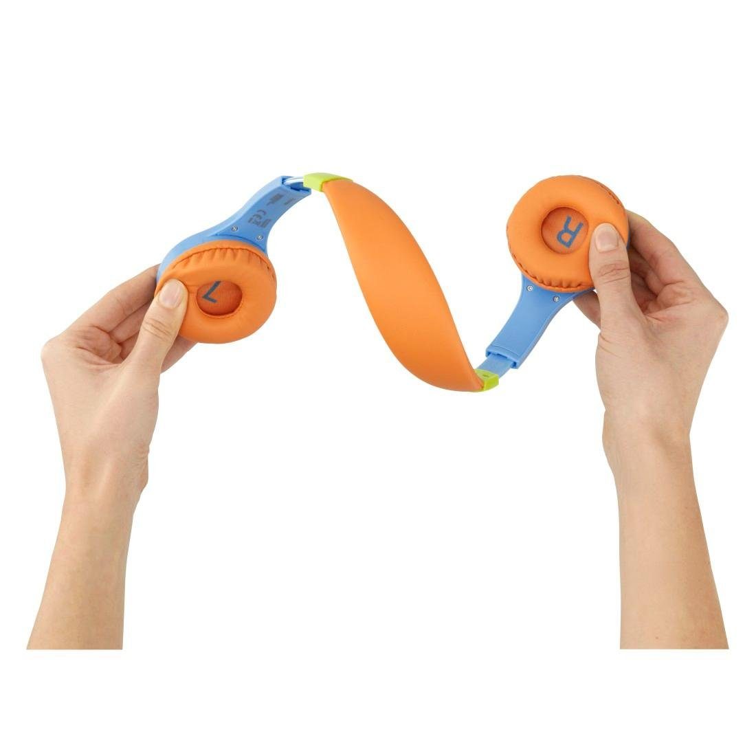 Hama Kinder koptelefoon Kindkoptelefoon met kabel (85 dB volume beperking, on-ear) Maat verstelbaar, geïntegreerde microfoon, Siri en Google Assistant