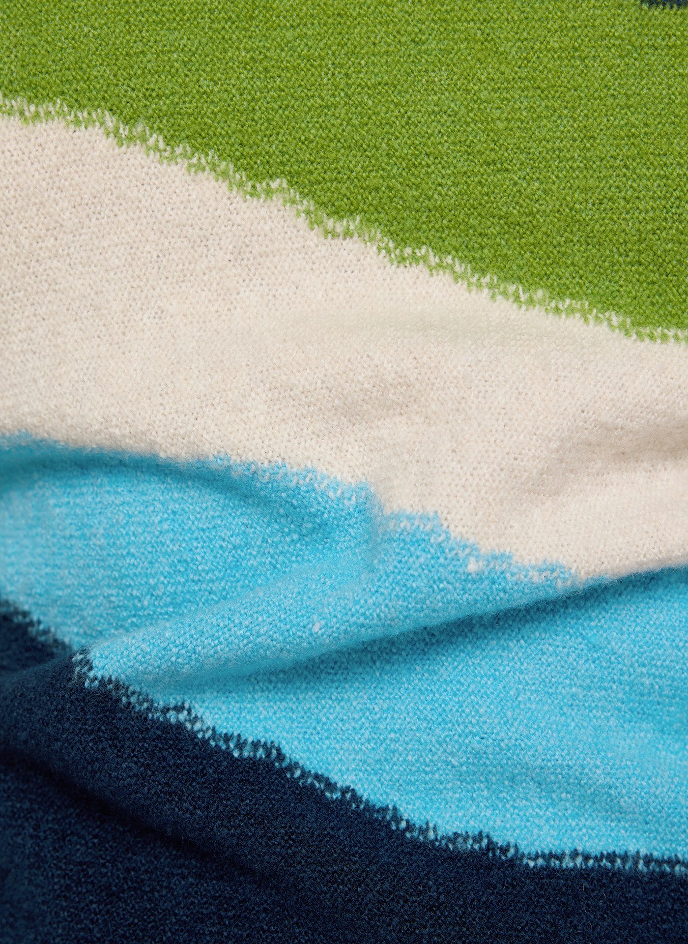 Rabe Gebreide trui in colorblocking-look - gestreept