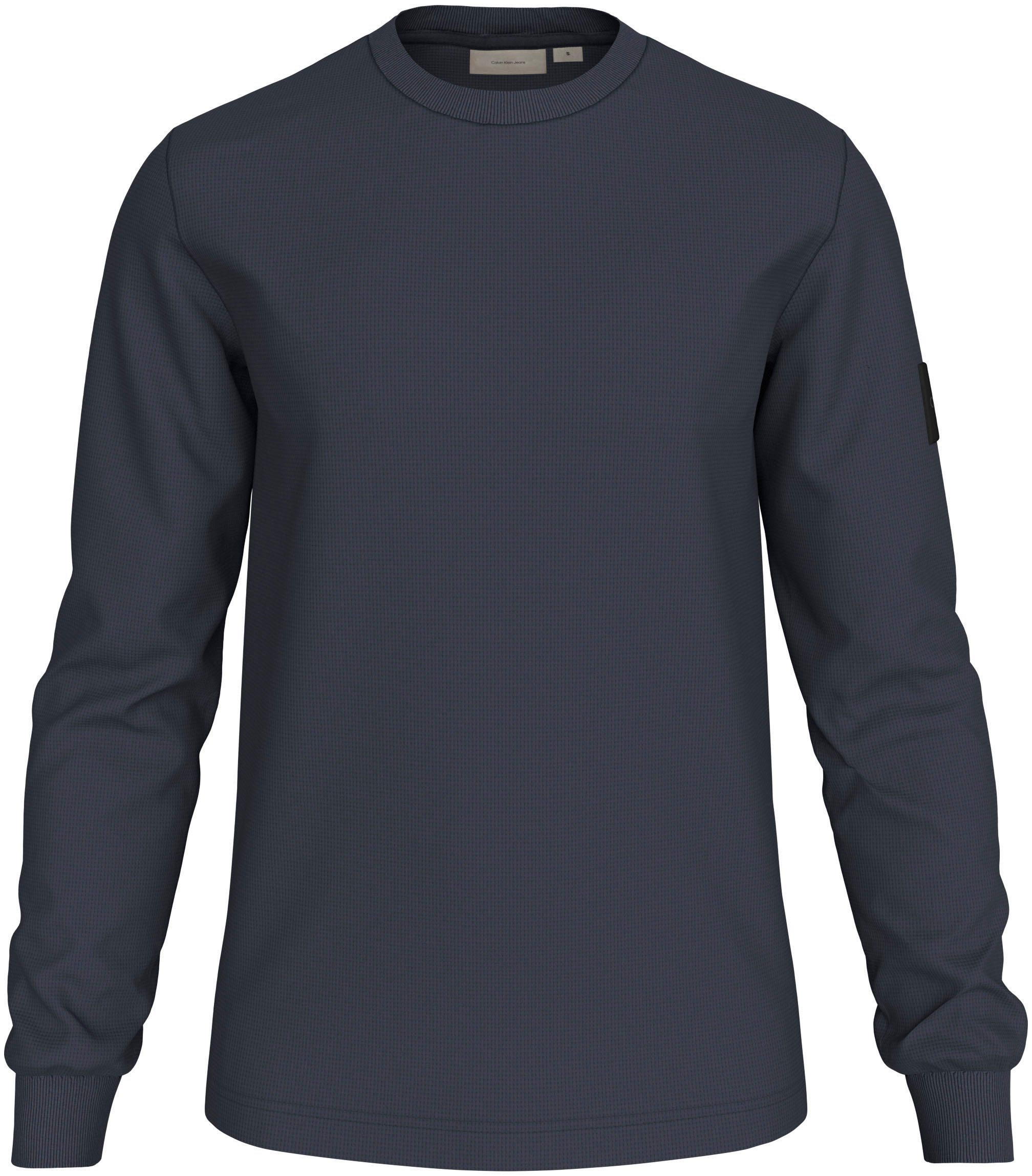 Calvin Klein Shirt met lange mouwen BADGE WAFFLE LS TEE