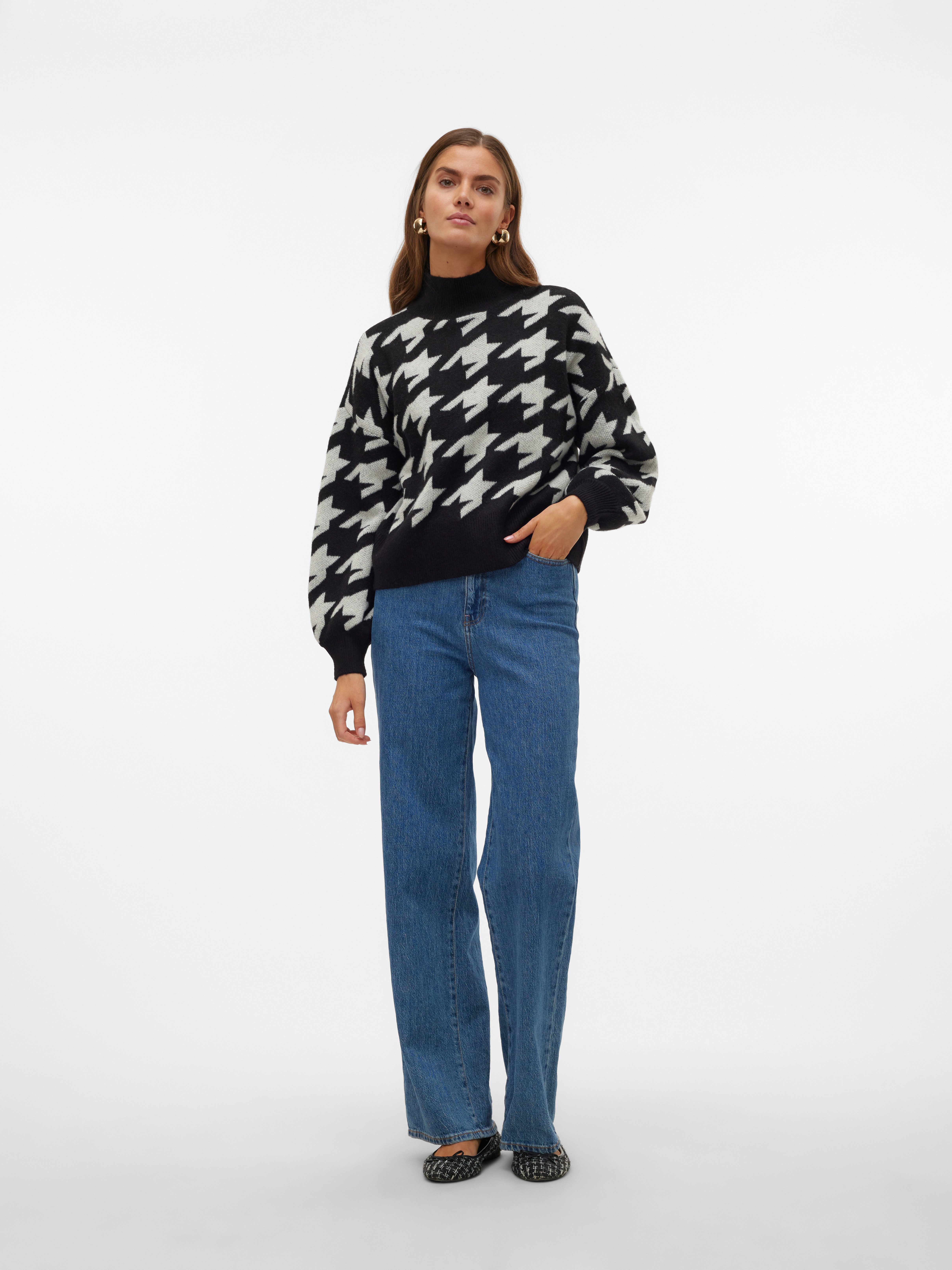 Vero Moda Trui met staande kraag VMMIRA LS HIGHNECK PULLOVER BOO
