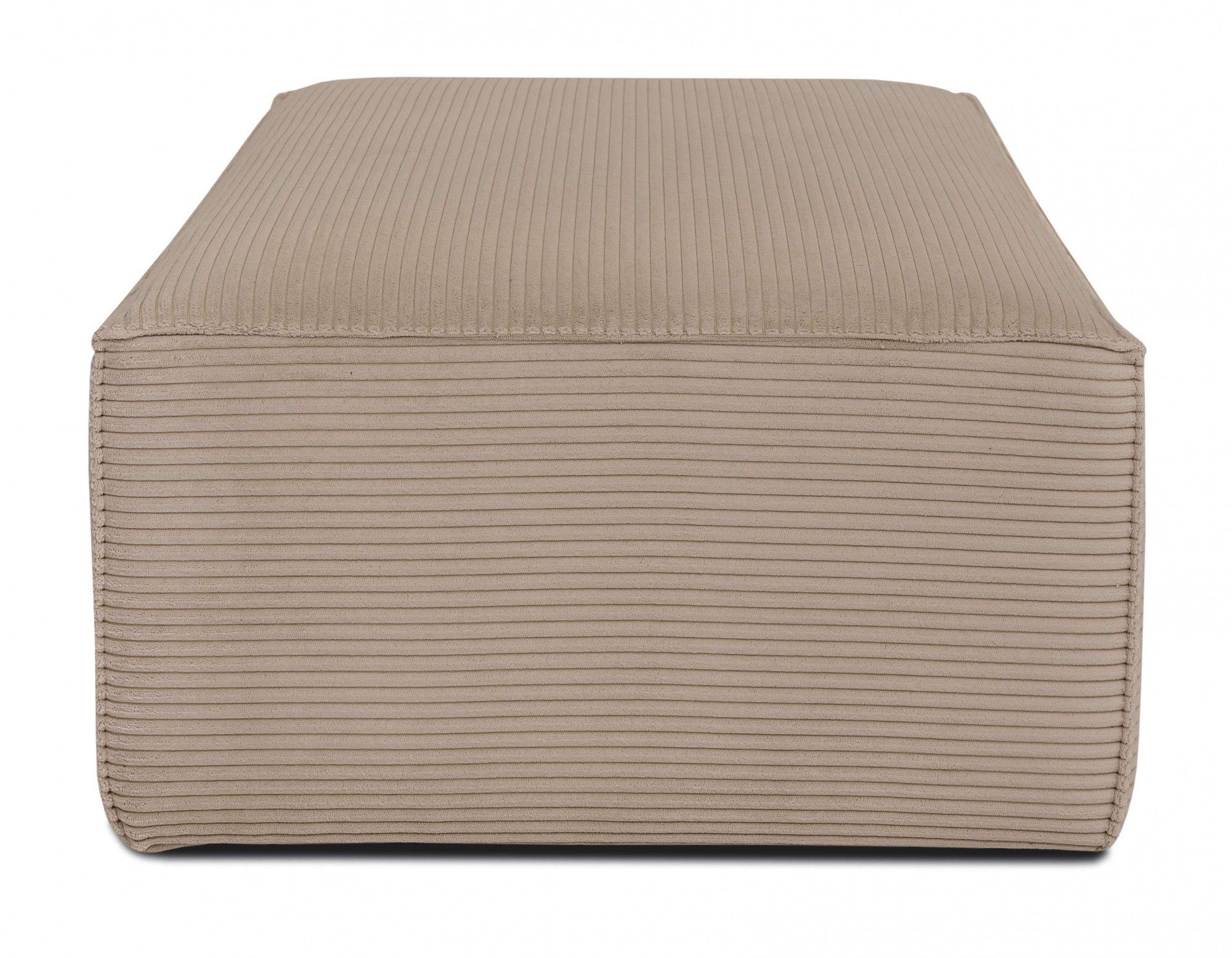 INOSIGN Hocker Clayton met een trendy ribfluwelen bekleding