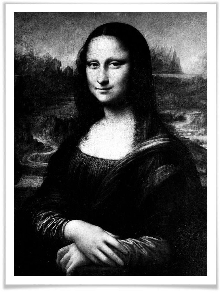 Wall-Art Poster Mona Lisa Poster zonder lijst (1 stuk)