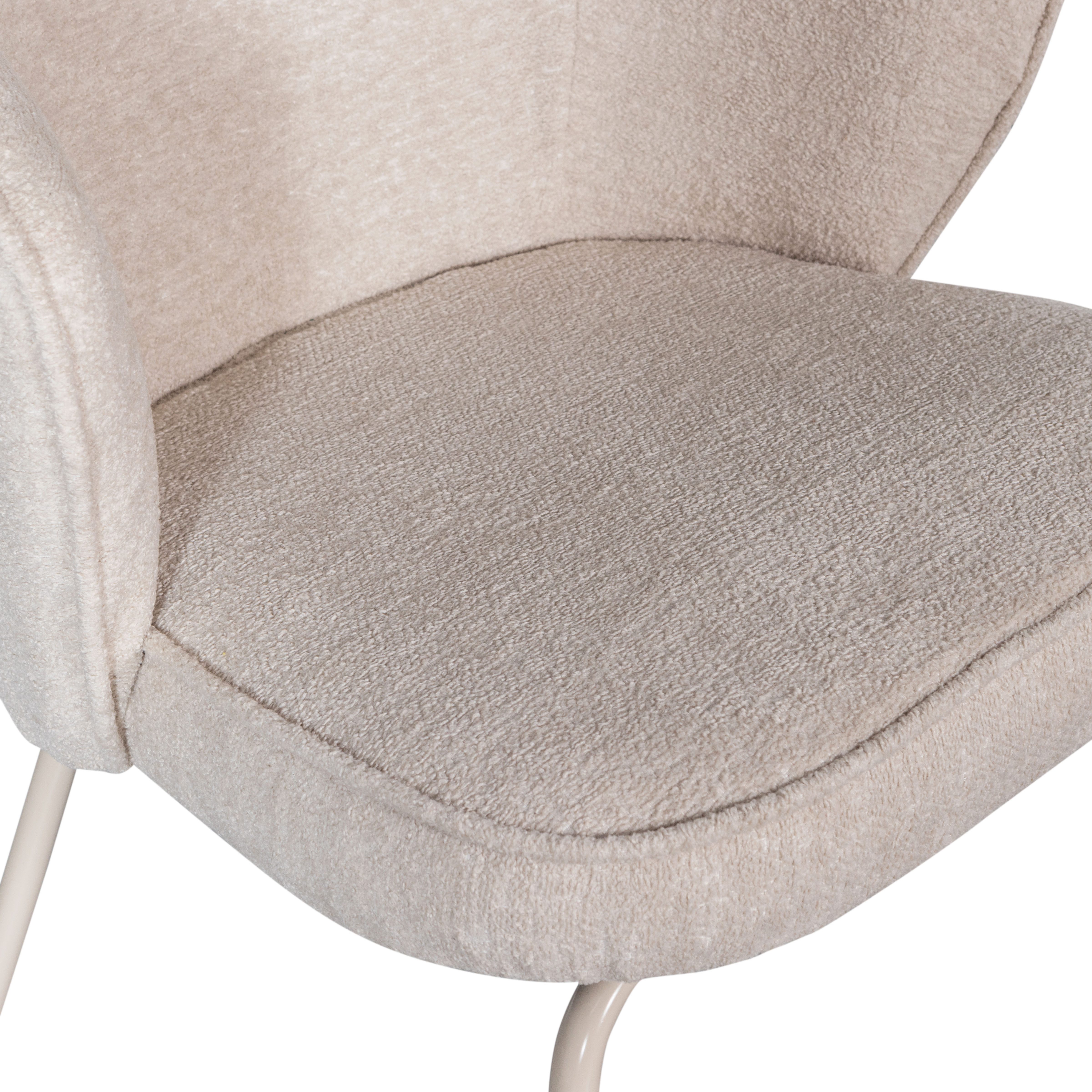 WOOOD Eetkamerstoel ADMITS Gestoffeerde stoel met 4-poots frame, gepolsterd, H 77 cm x B 60 cm (set, 2 stuks)
