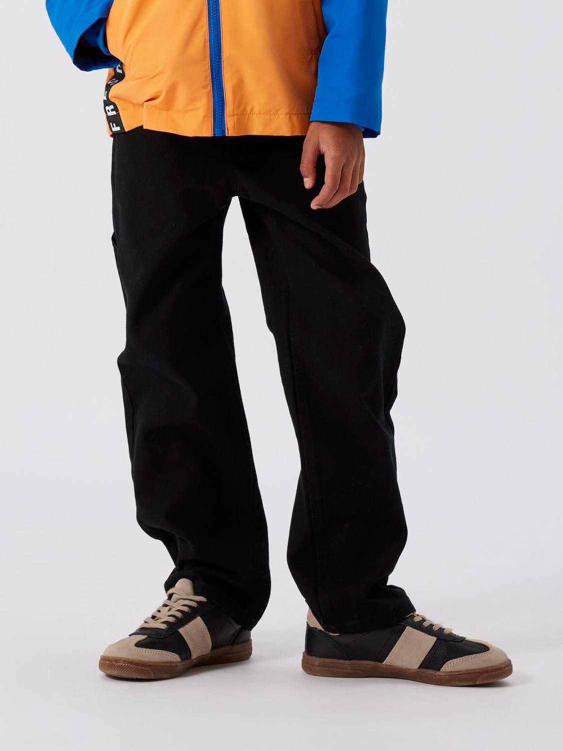 Name It Five-pocketsbroek NKMRYAN STRAIGHT TWI PANTS 4242-YL NOOS jongens broeken maat 128 zwart