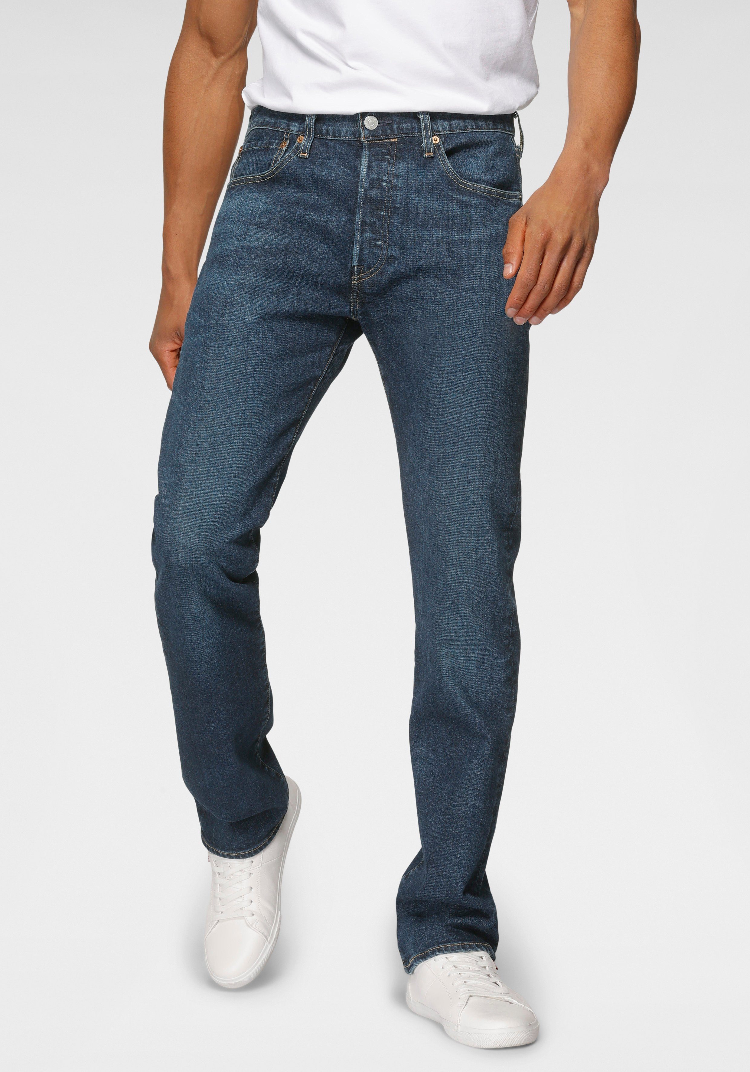 Levi's Straight jeans 501 LEVI'S ORIGINAL heren straight jeans maat 34 blauw