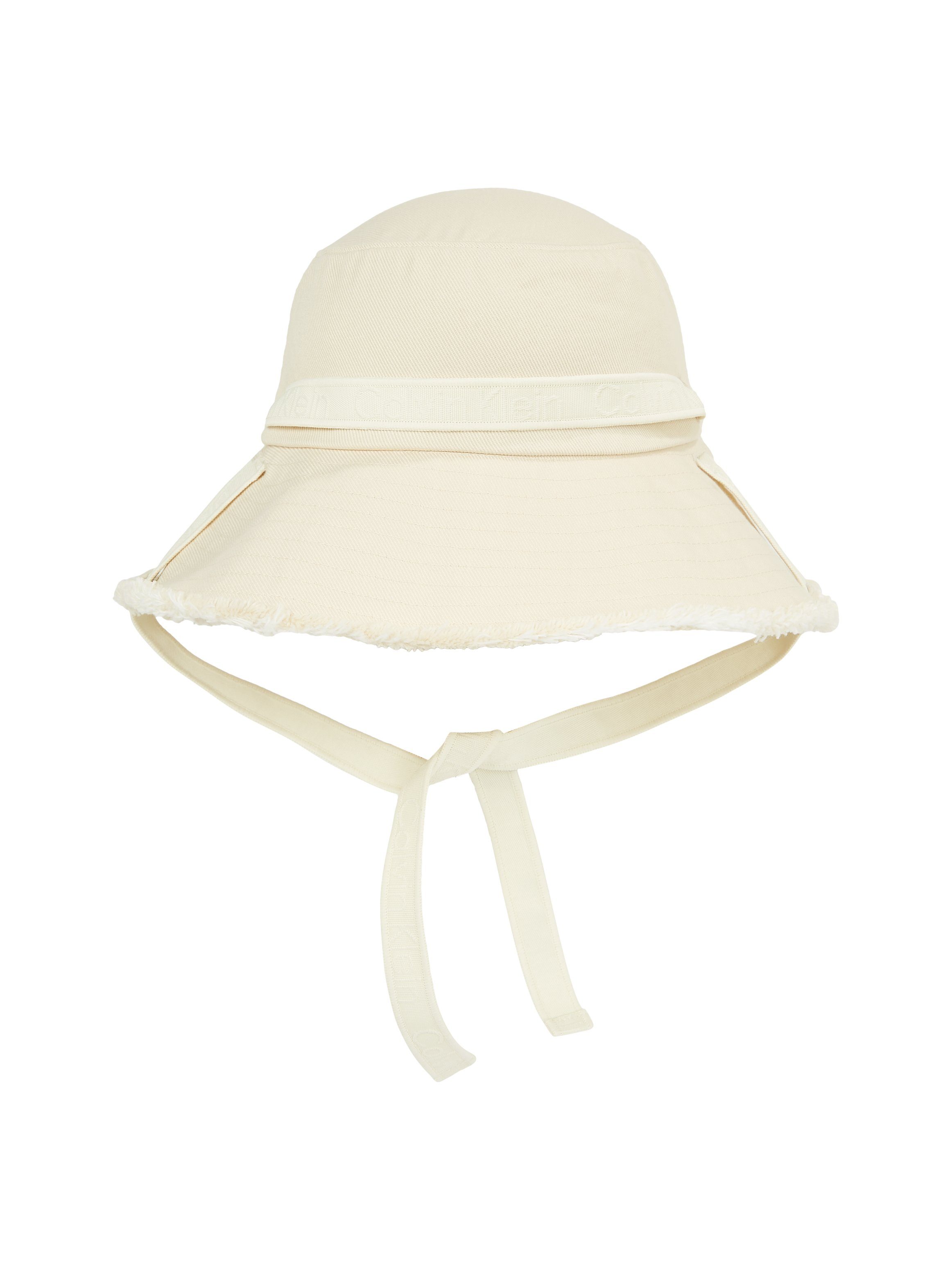 Calvin Klein Slappe hoed LOGO STRAP WIDE BRIM CANVAS HAT